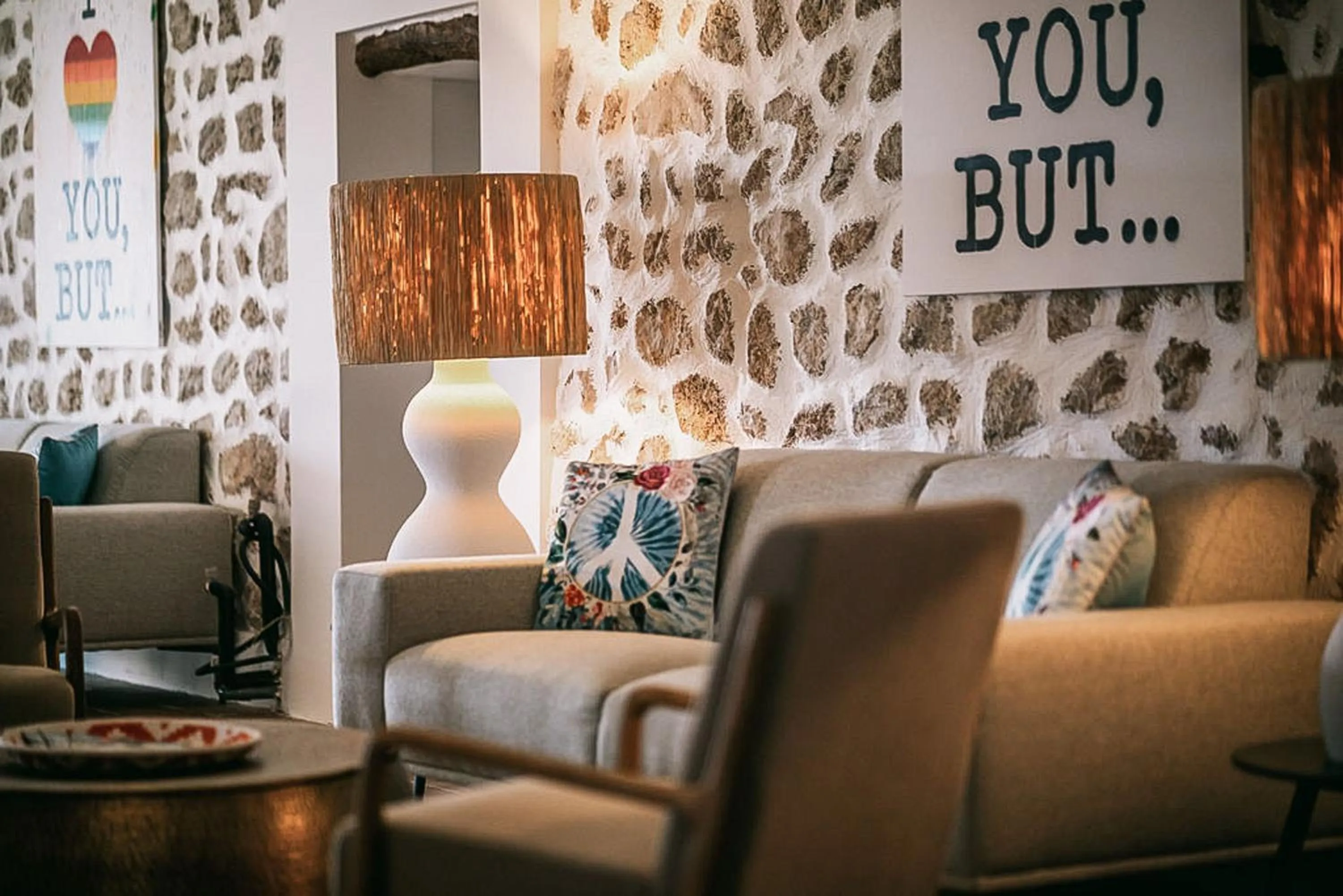 Seating area in Posada del Marqués I A Slow Design Hotel