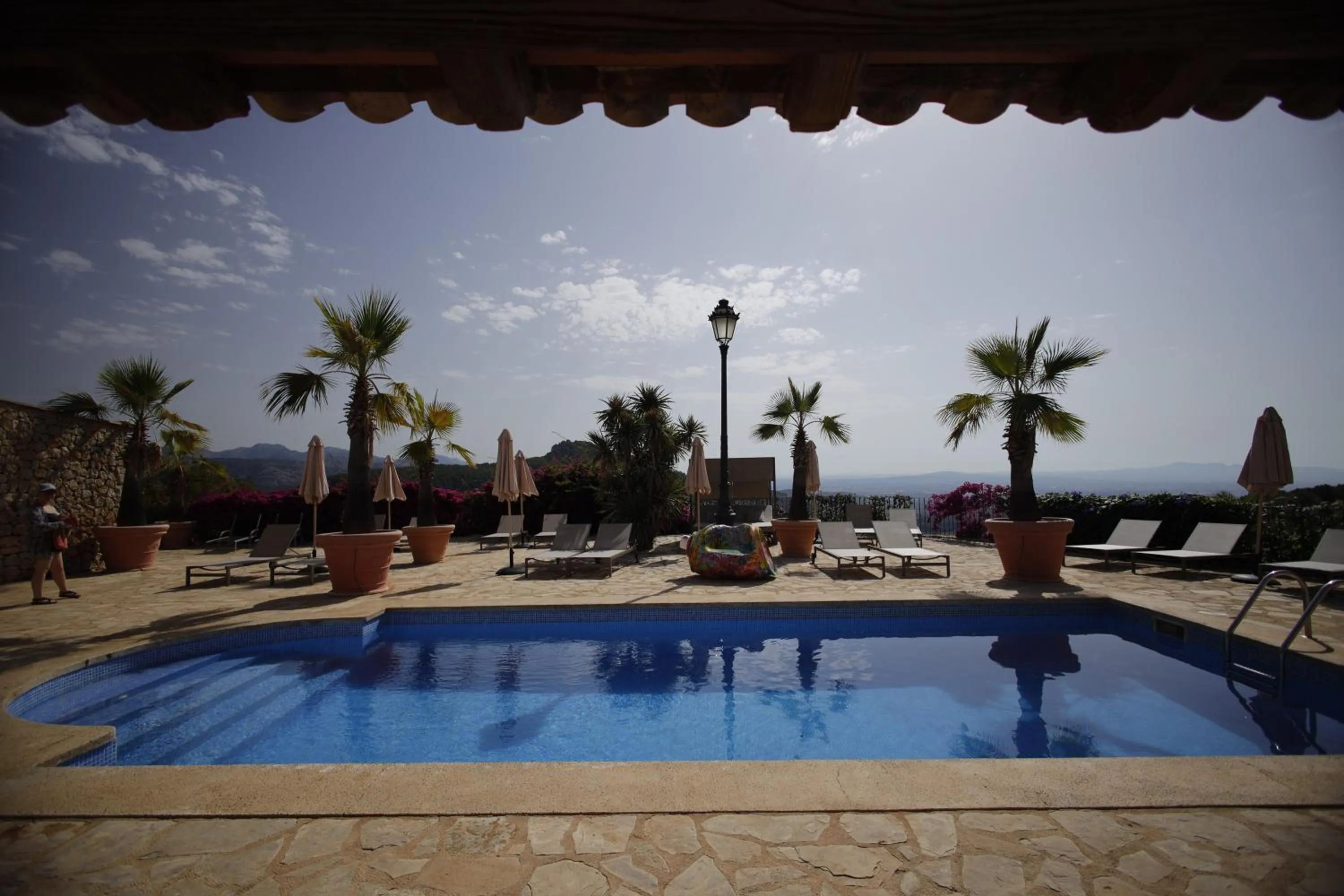 Pool view in Posada del Marqués