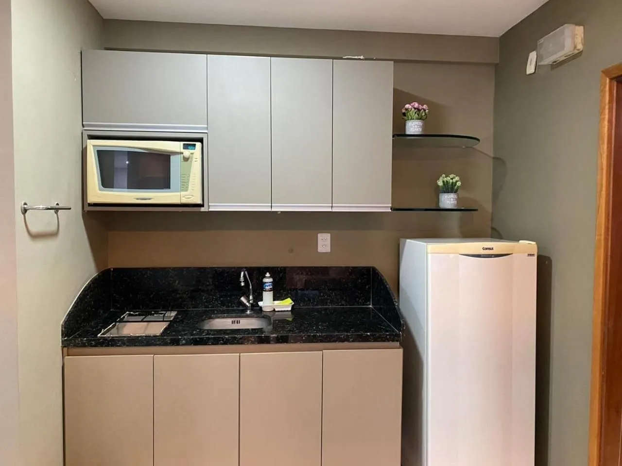 Kitchen or kitchenette in Flat no Condomínio Metrópolis - Ilha do Leite