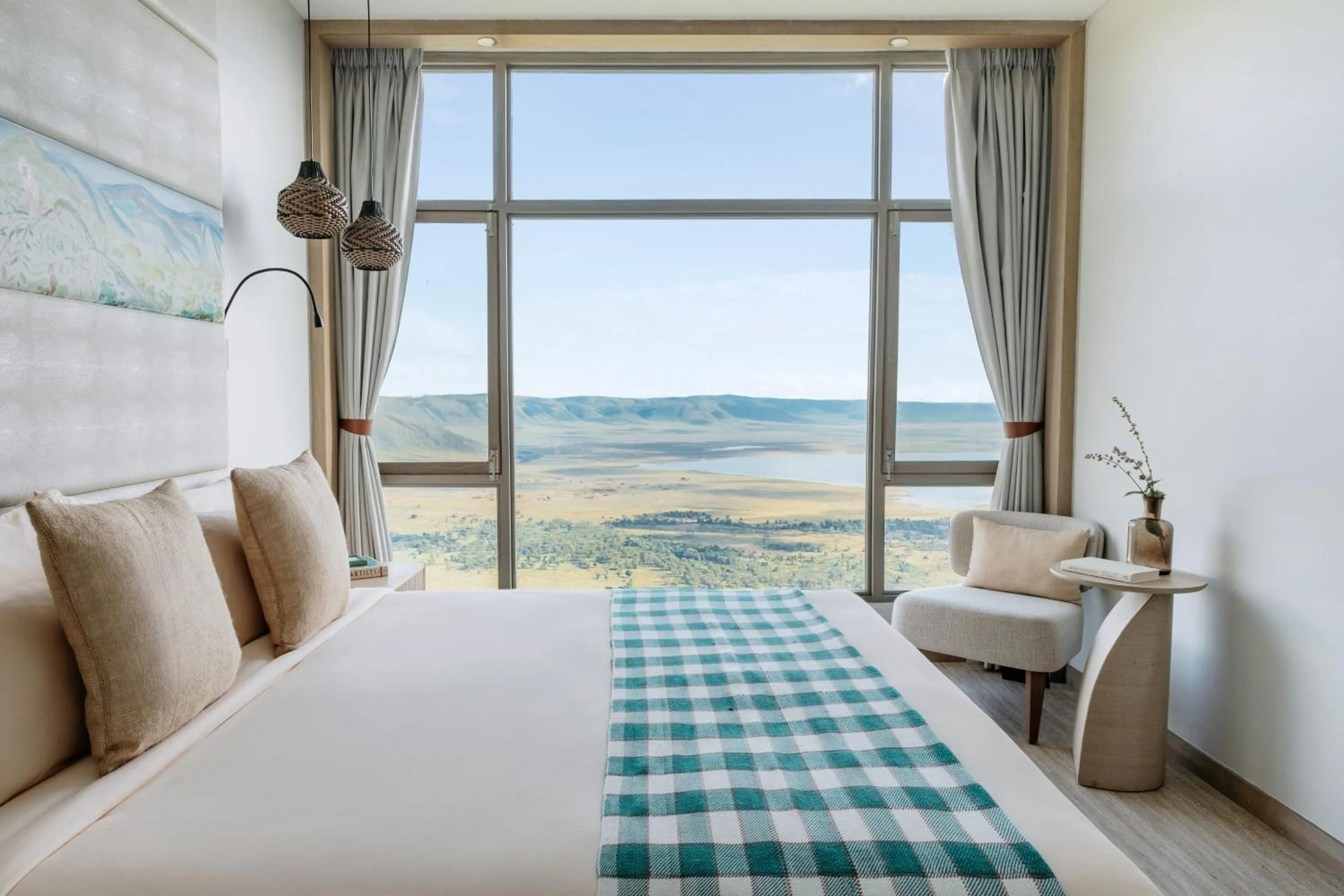 Bed in Ngorongoro Lodge member of Melia Collection - The Leading Hotels of the World