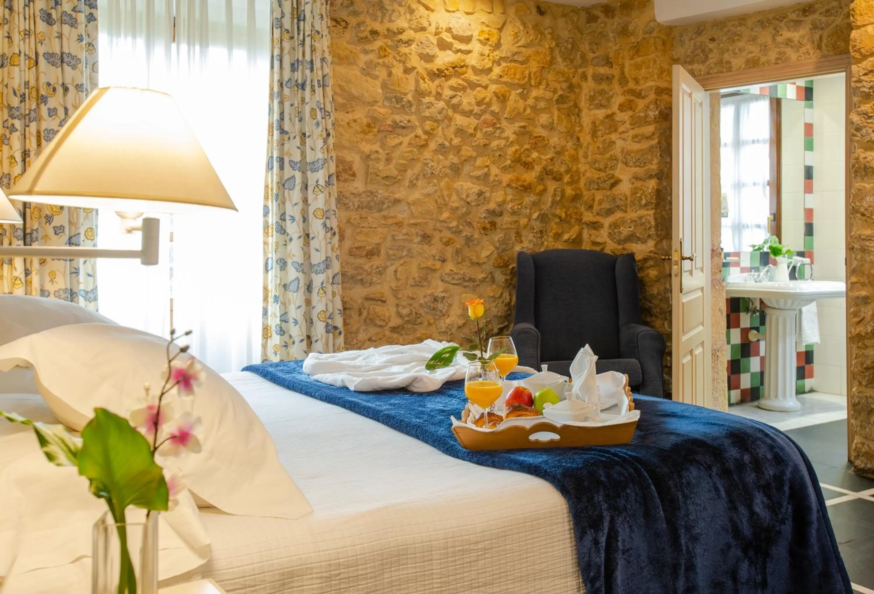 Bed in Hotel Palacio De La Viñona