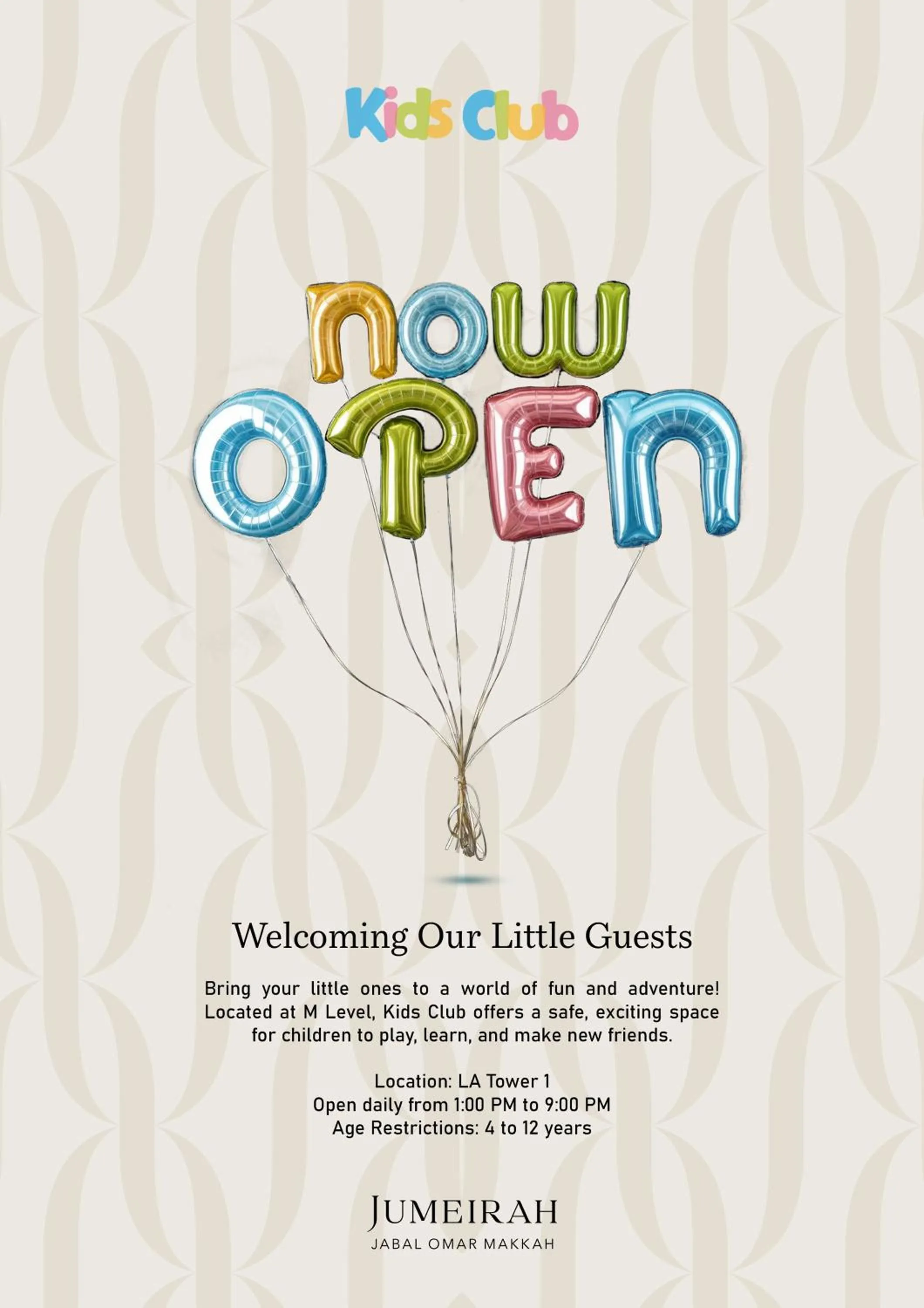 Kids's club in Jumeirah Jabal Omar Makkah