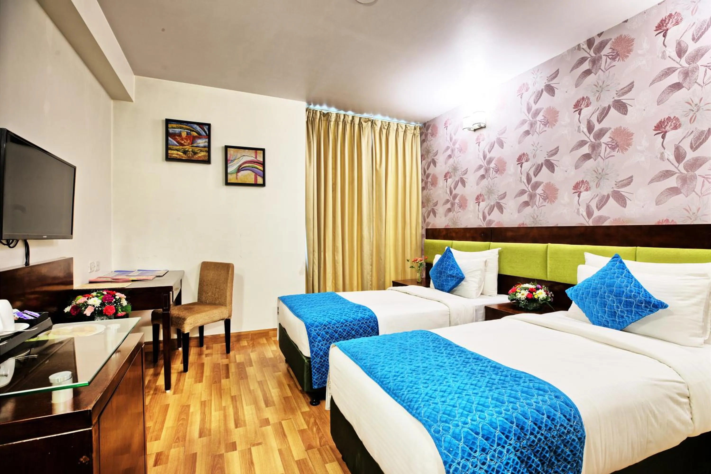 Bed in Rosemallow Hotel New Delhi