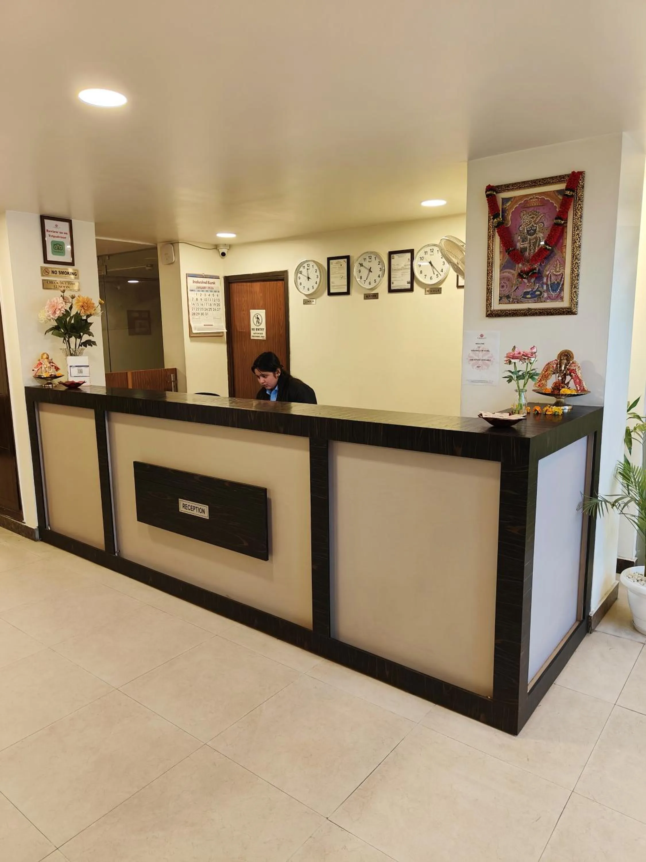 Lobby or reception in Rosemallow Hotel New Delhi