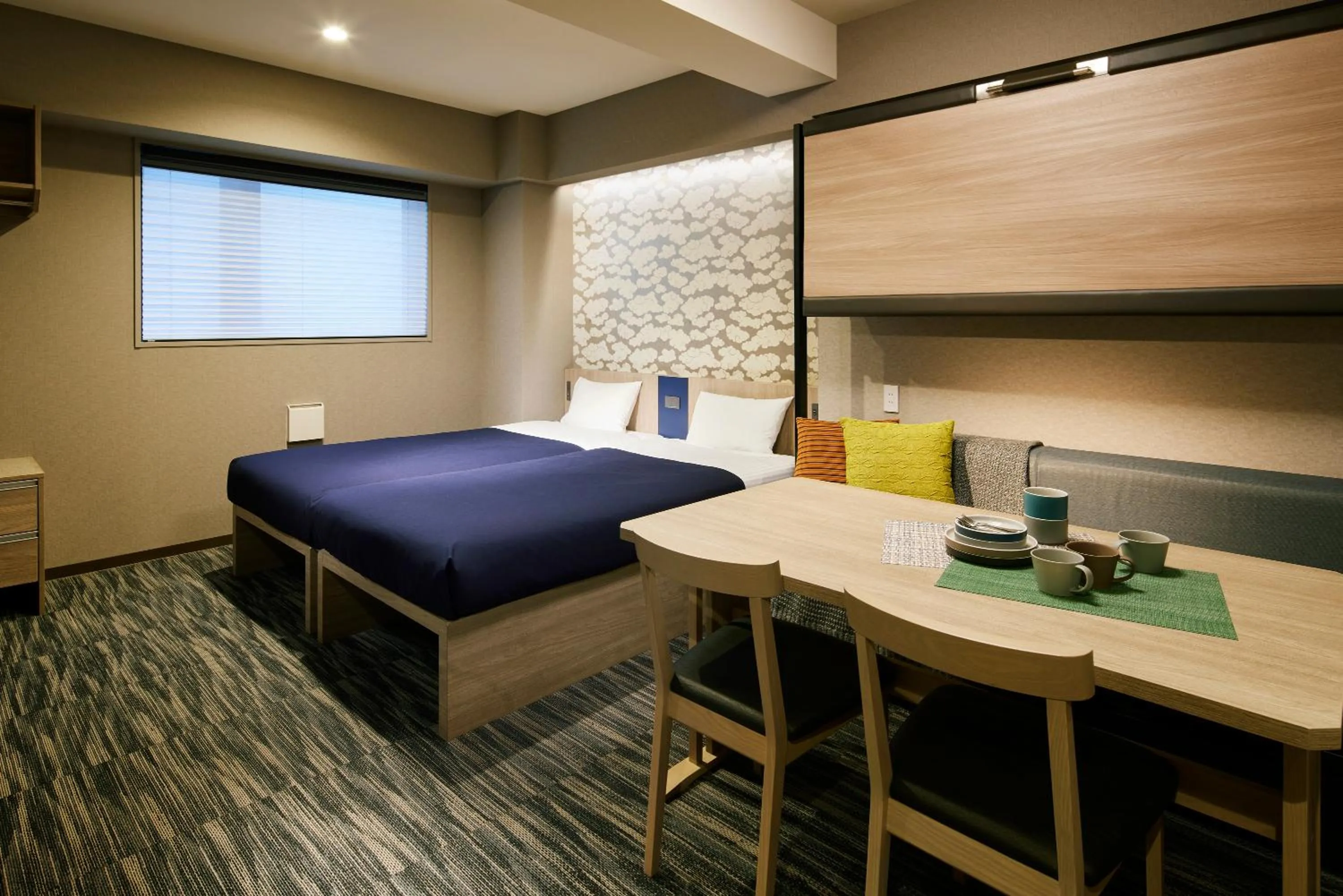 Photo of the whole room, Bed in Minn Asakusa Kappabashi