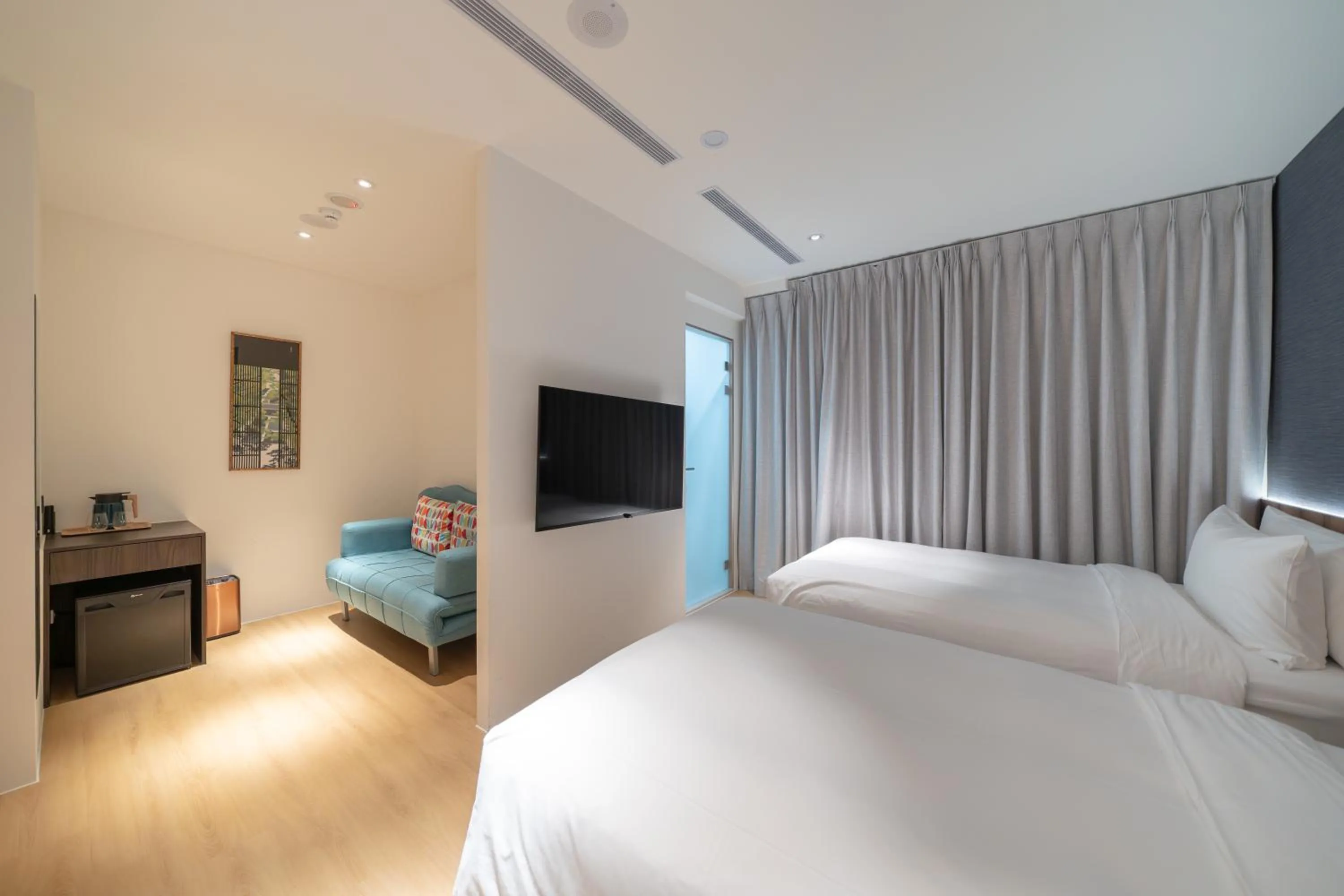 Photo of the whole room, Bed in 禾淞津別邸 Kashotsu Bettei