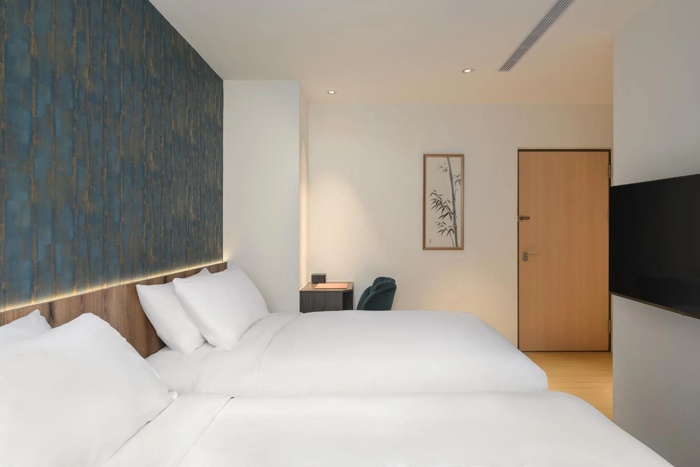 Bed in 禾淞津別邸 Kashotsu Bettei