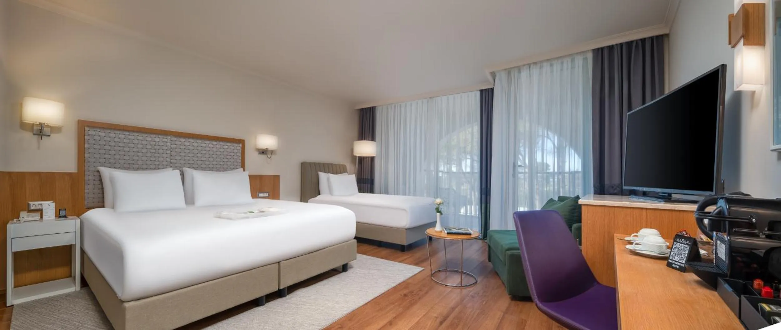 Communal lounge/ TV room, Bed in Rixos Park Belek - The Land Of Legends Access