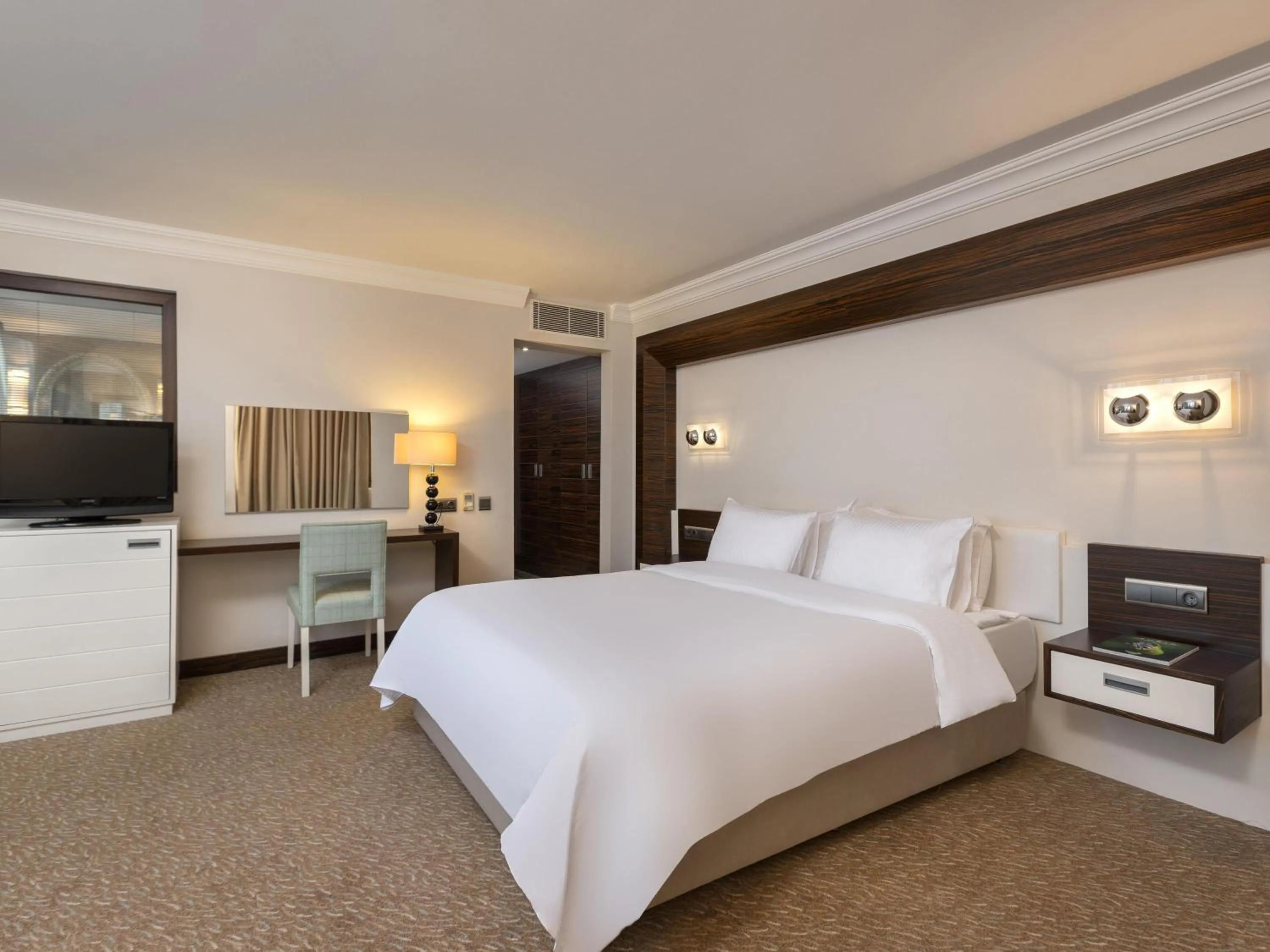 Bedroom, Bed in Rixos Park Belek - The Land Of Legends Access