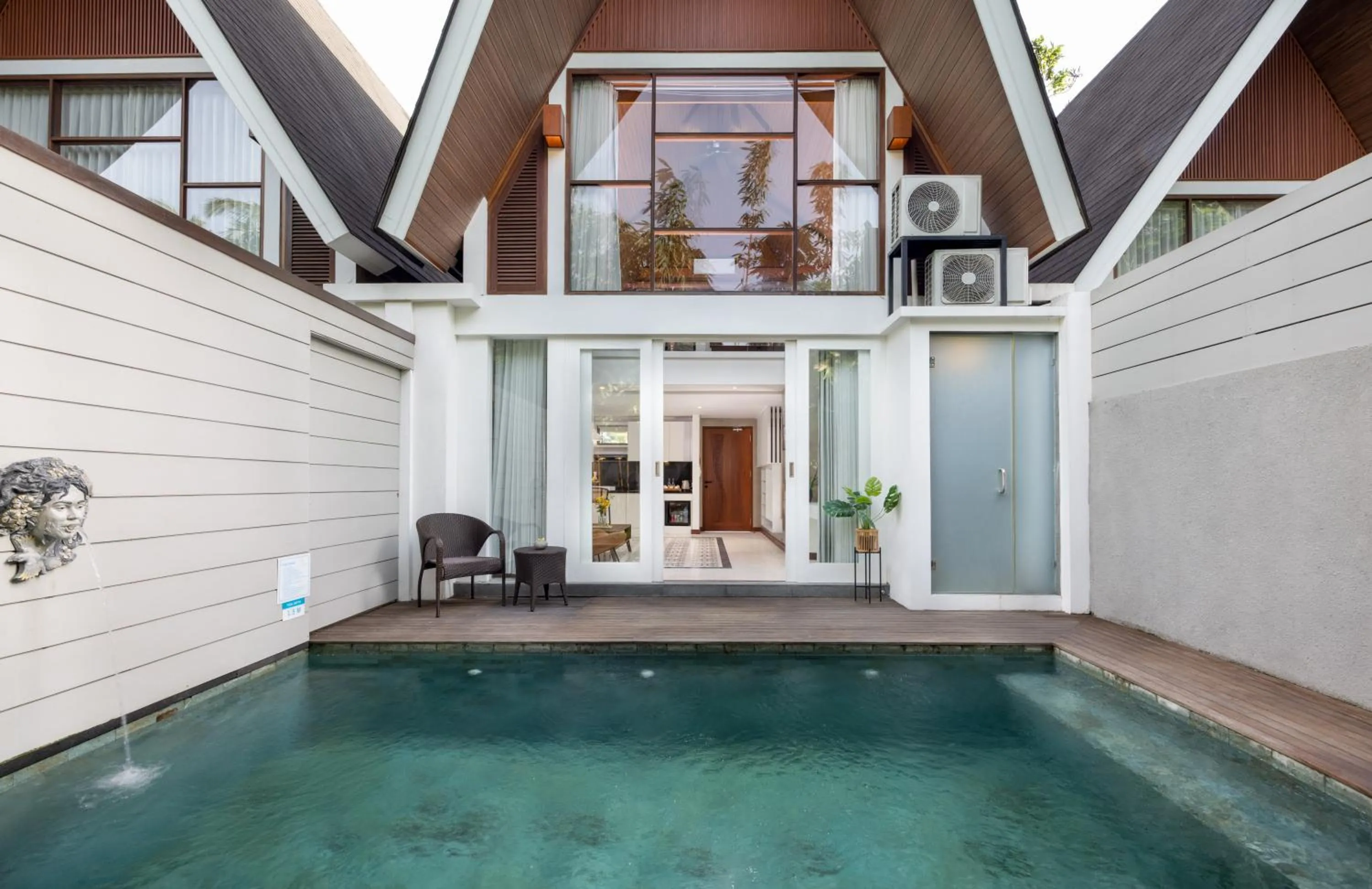 Pool view in Kanhara Villas Ubud by GenuineHost