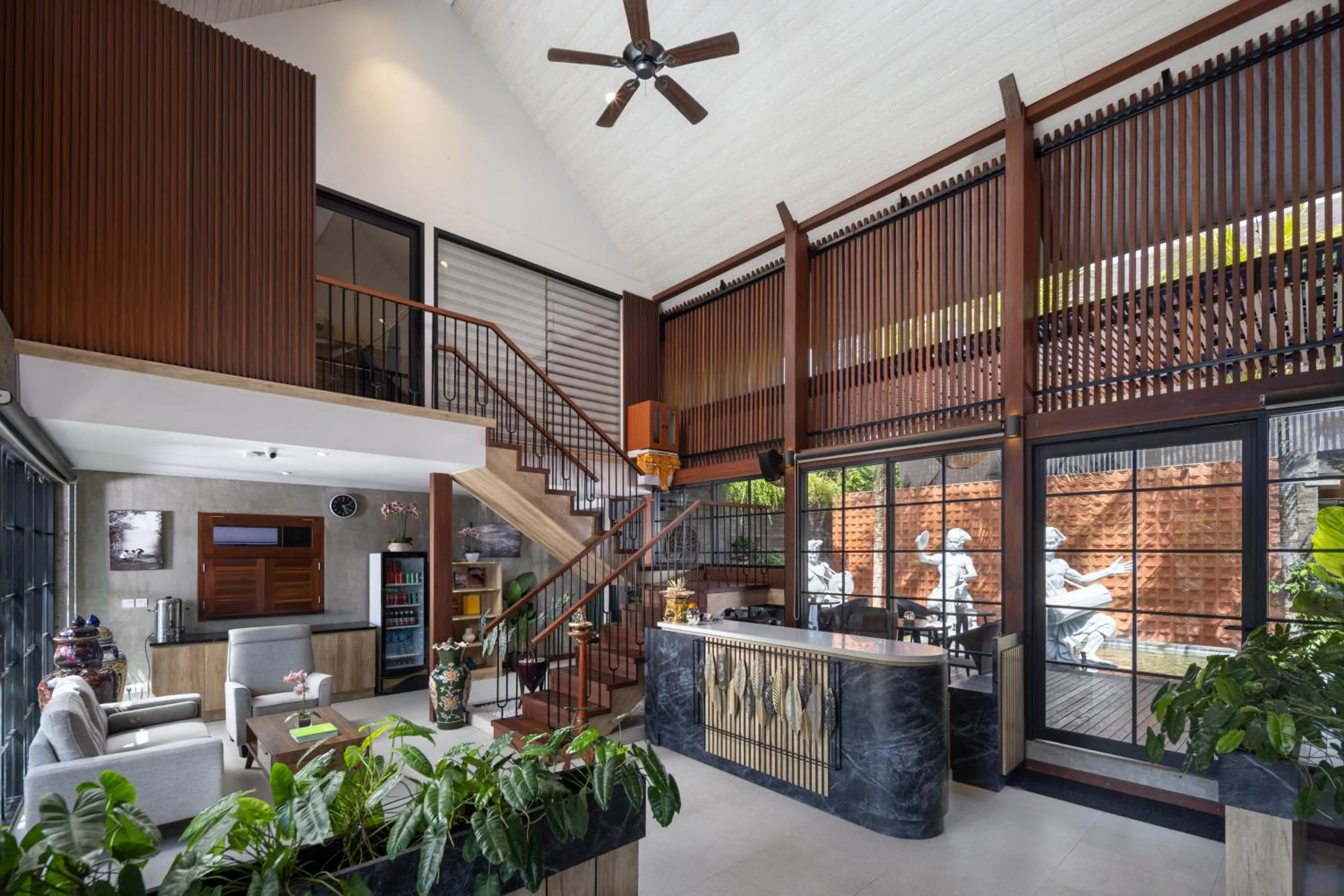 Lobby or reception in Kanhara Villas Ubud by GenuineHost