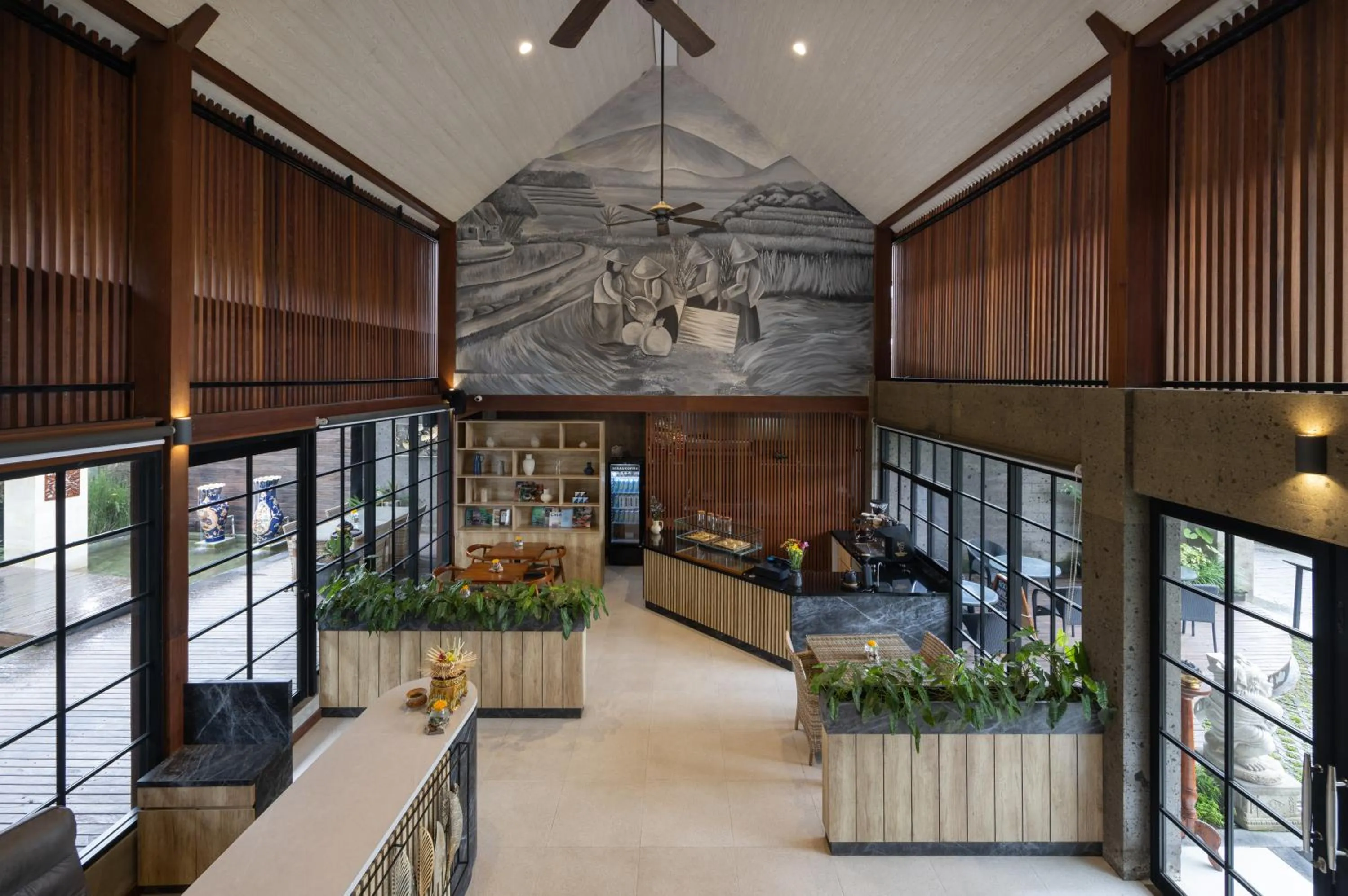 Lobby or reception in Kanhara Villas Ubud by GenuineHost