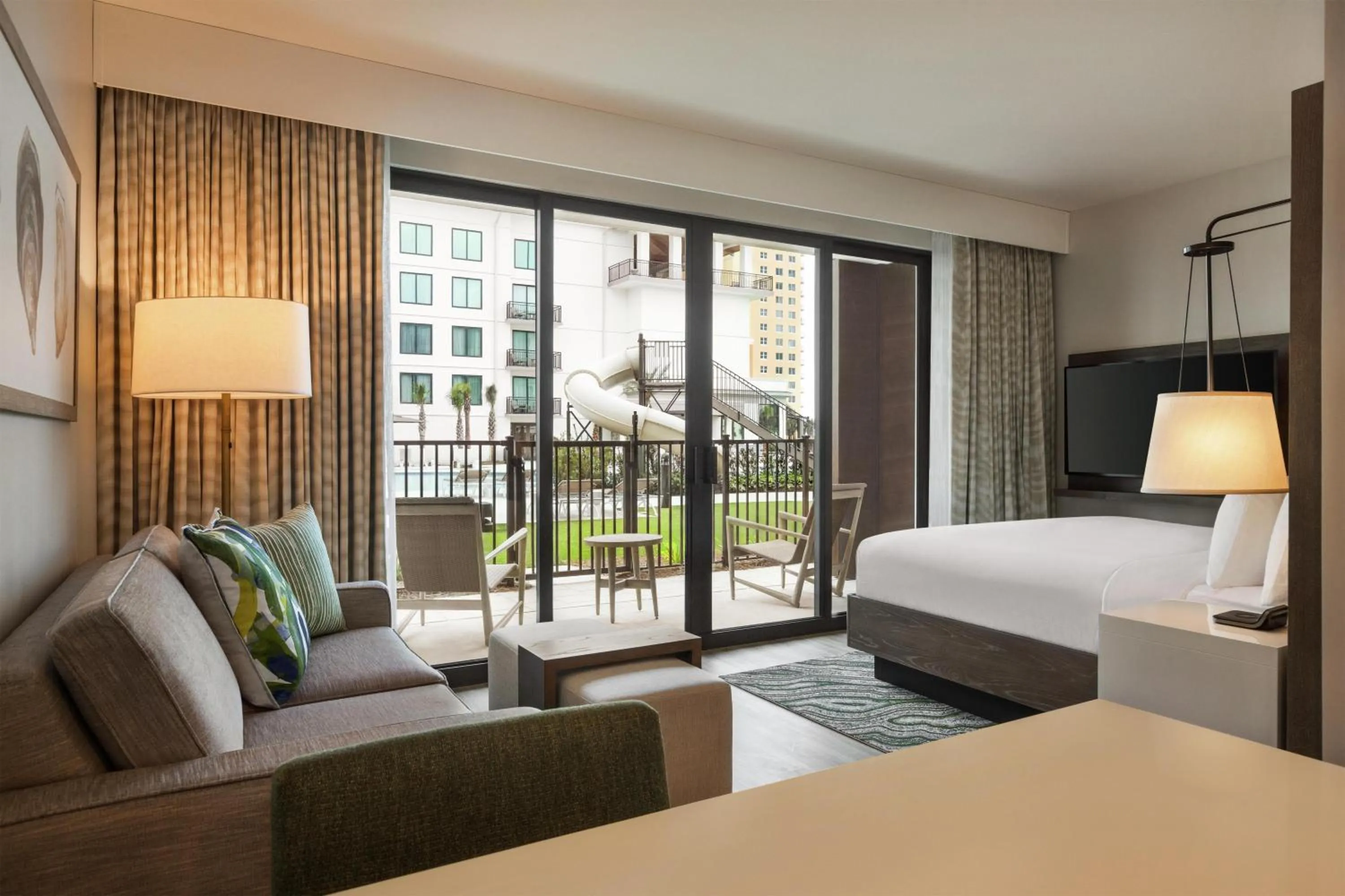 View (from property/room), Bed in Embassy Suites By Hilton Panama City Beach Resort