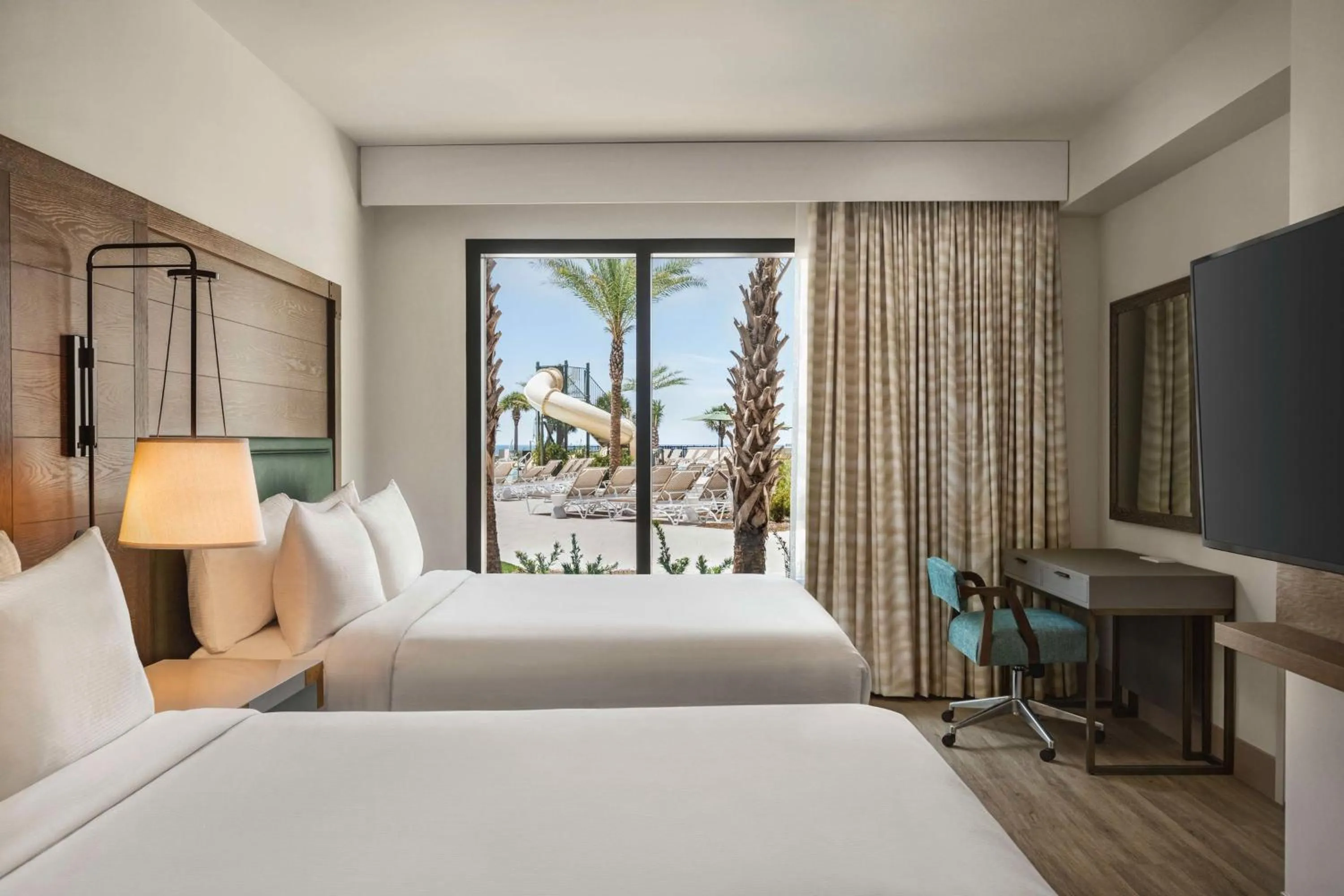 View (from property/room), Bed in Embassy Suites By Hilton Panama City Beach Resort