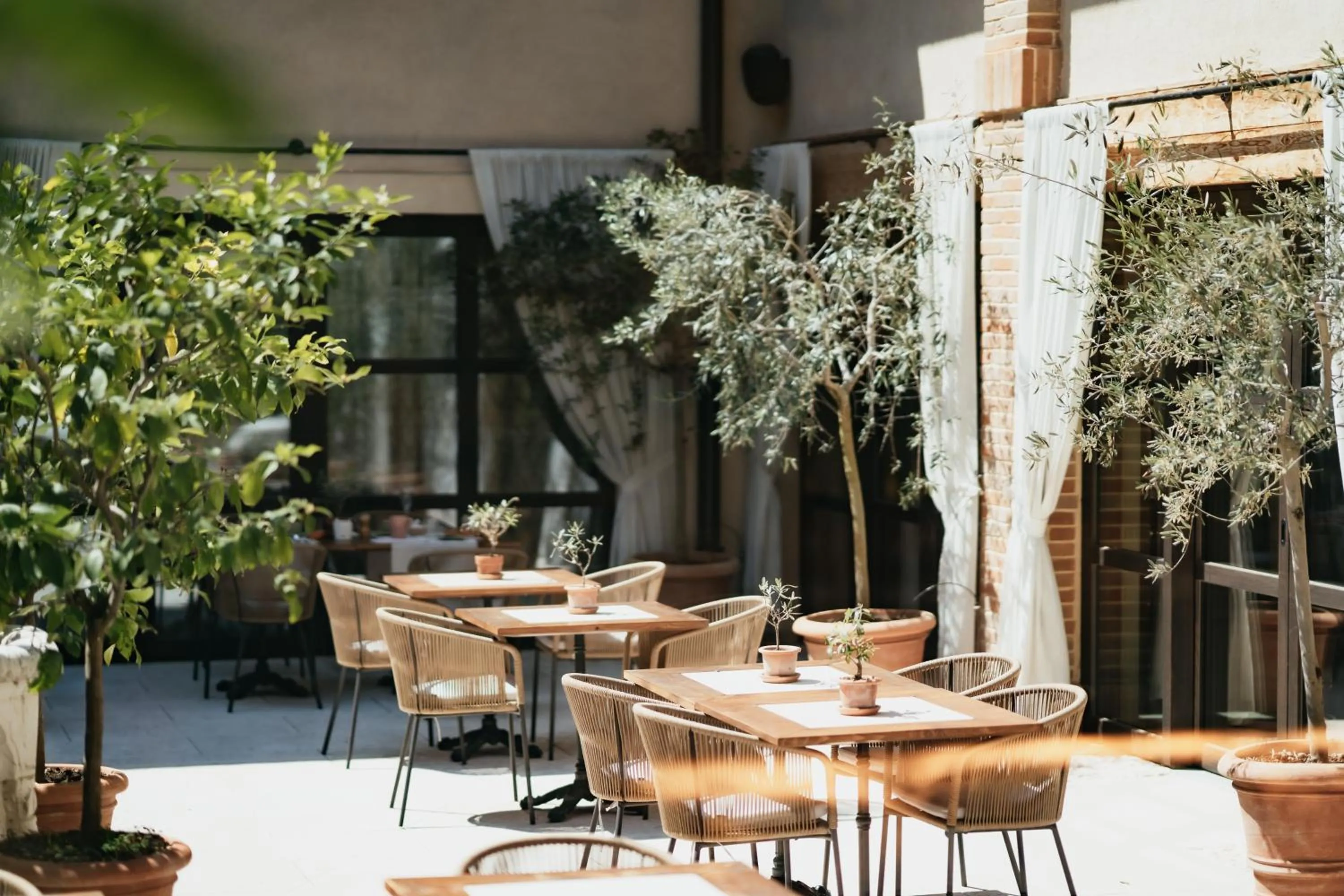 Inner courtyard view in Conti Thun Wine Resort