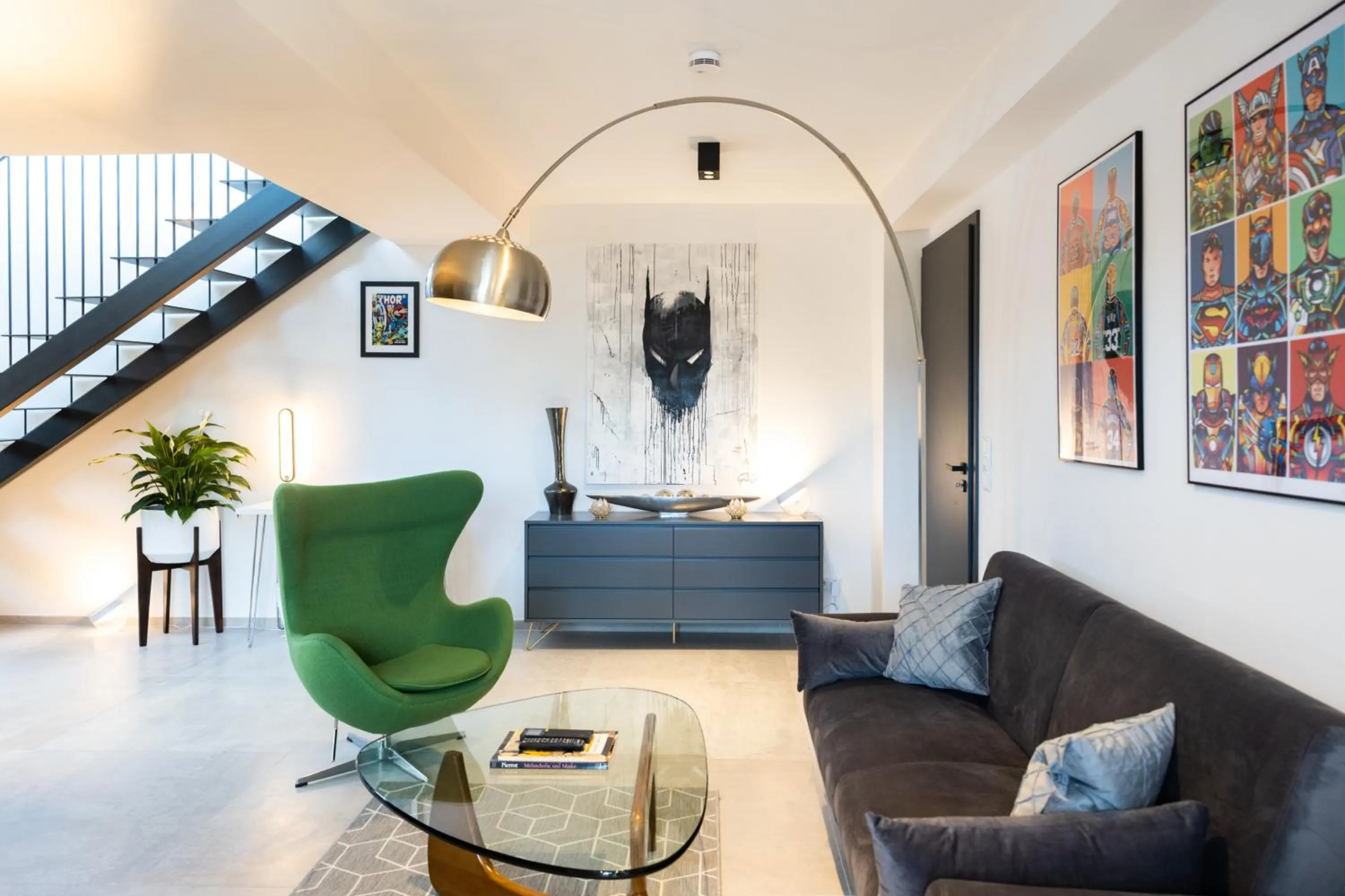 Living room in THE Penthouse at Eco Smart Apartments