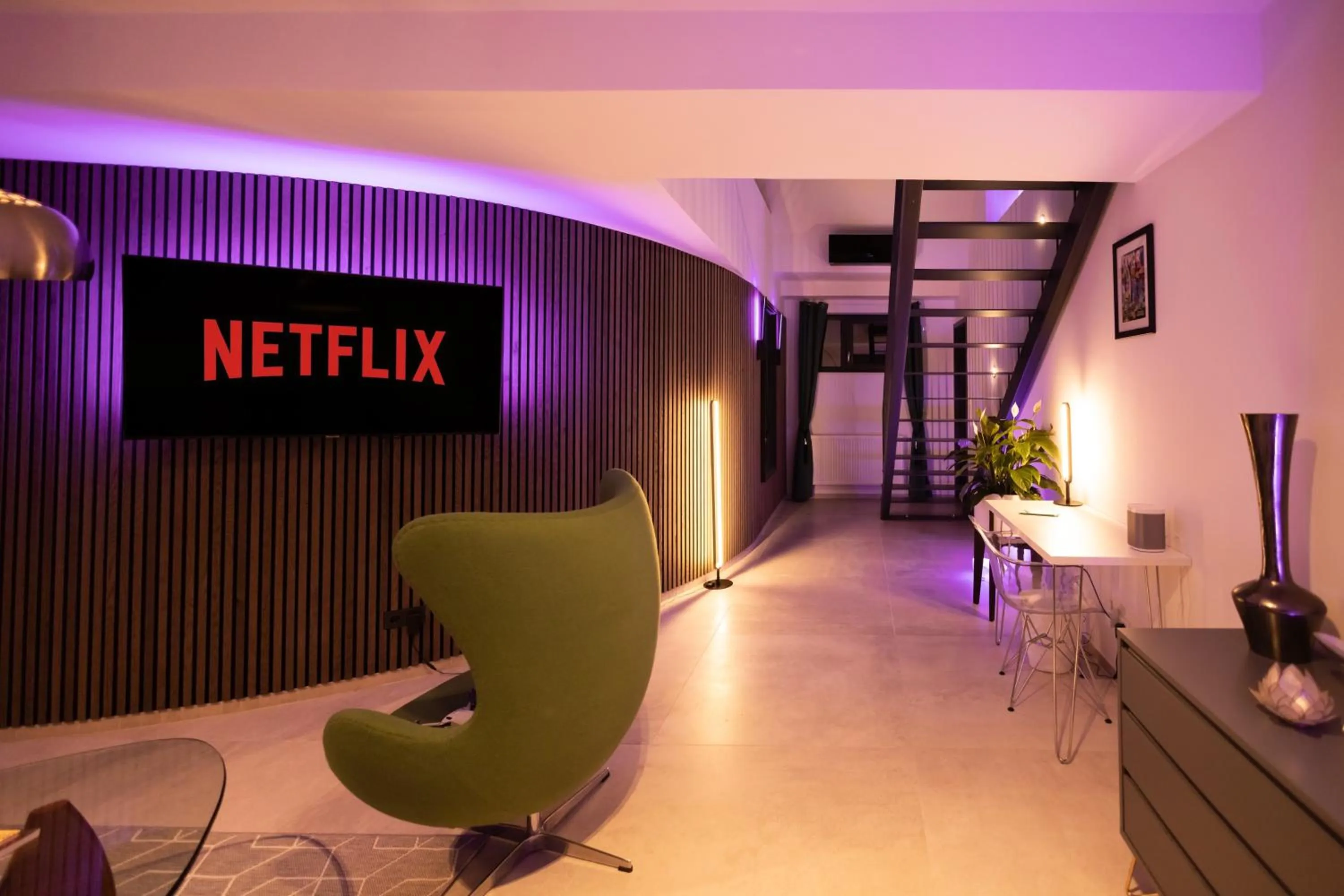 Living room in THE Penthouse at Eco Smart Apartments