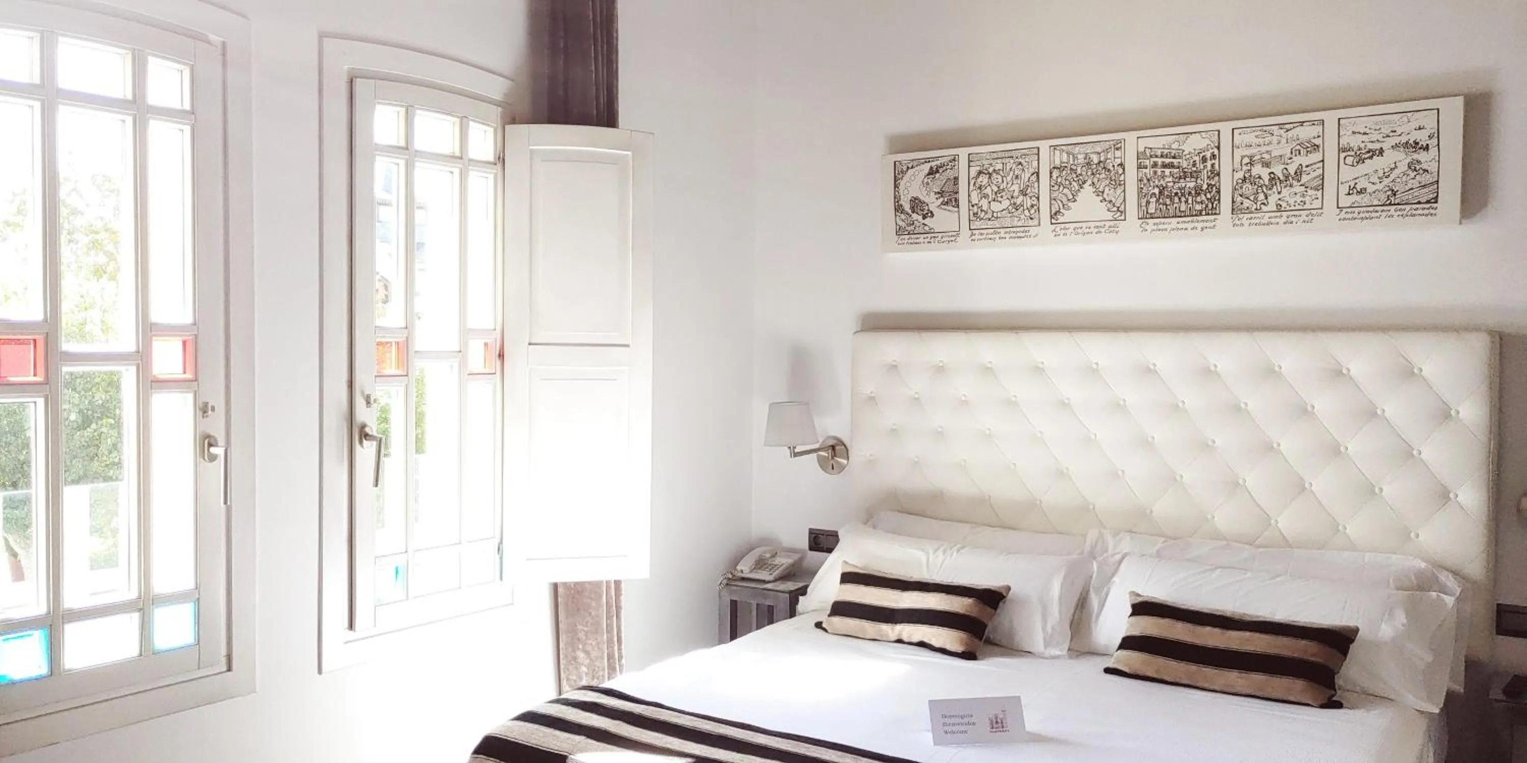 Bed in Hotel Villa Paulita