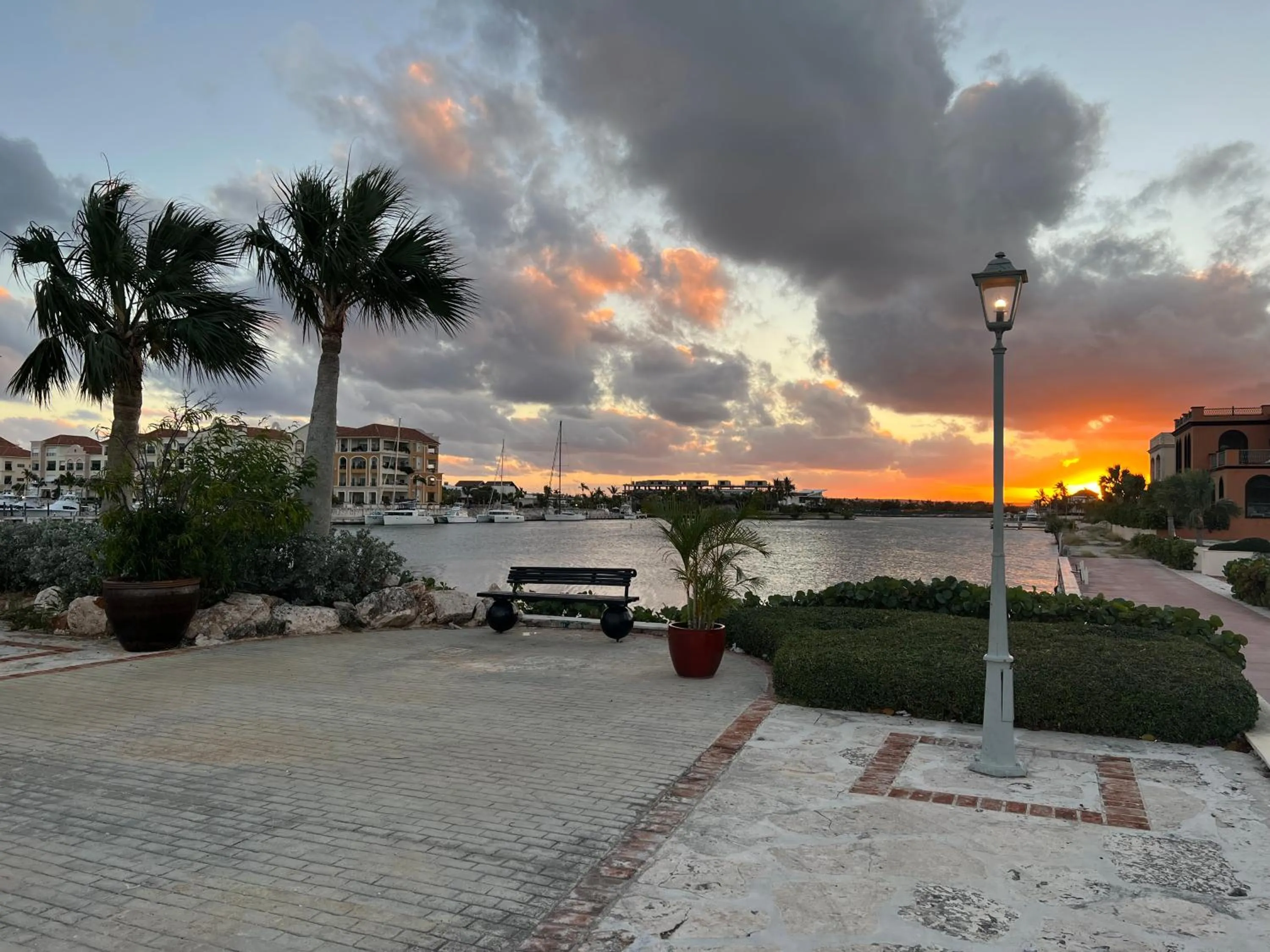 Sunset in hotel DUCASSI Sol Cariba Punta Cana