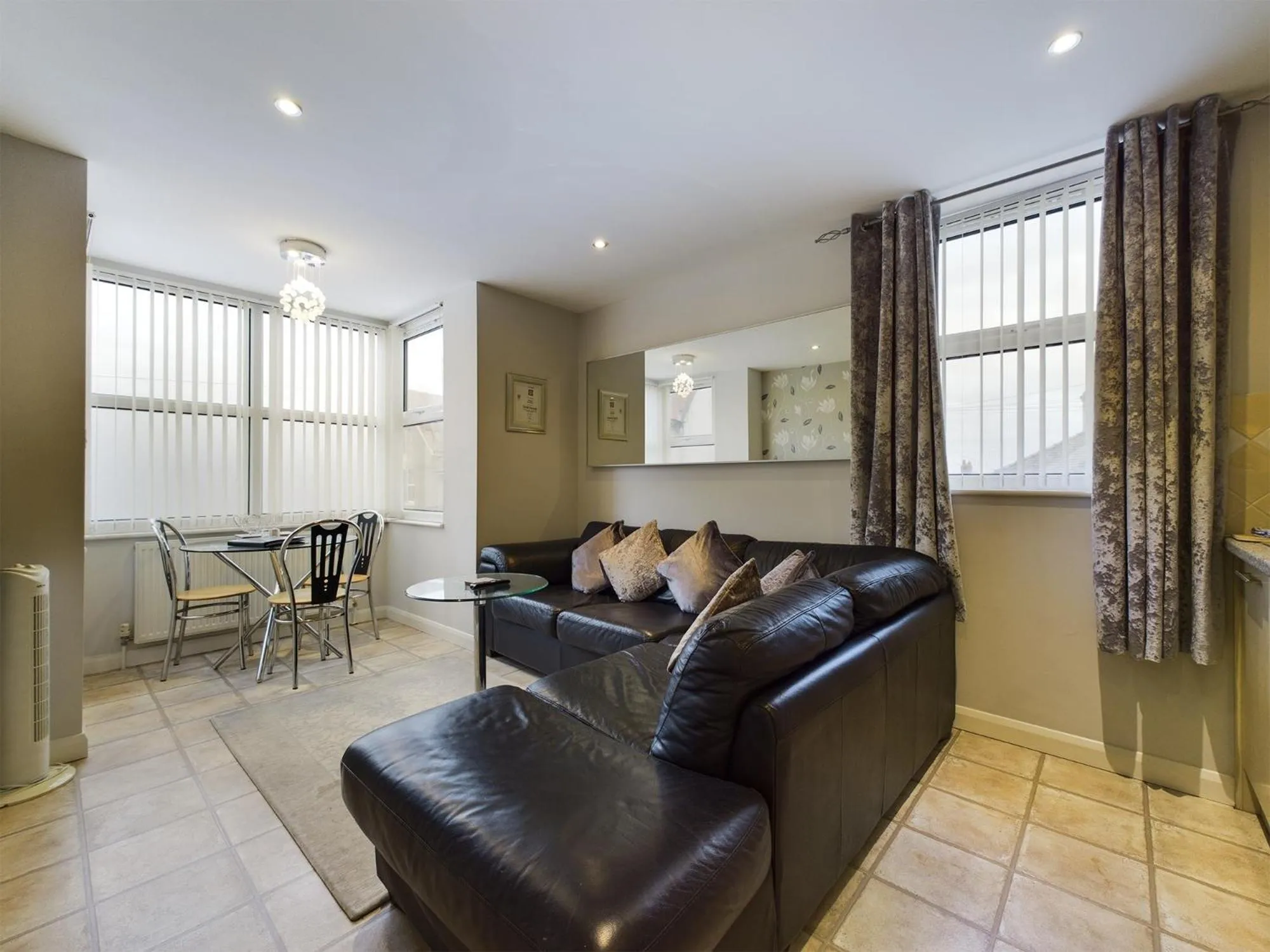 Living room in The Beach House, Luxury Apartments