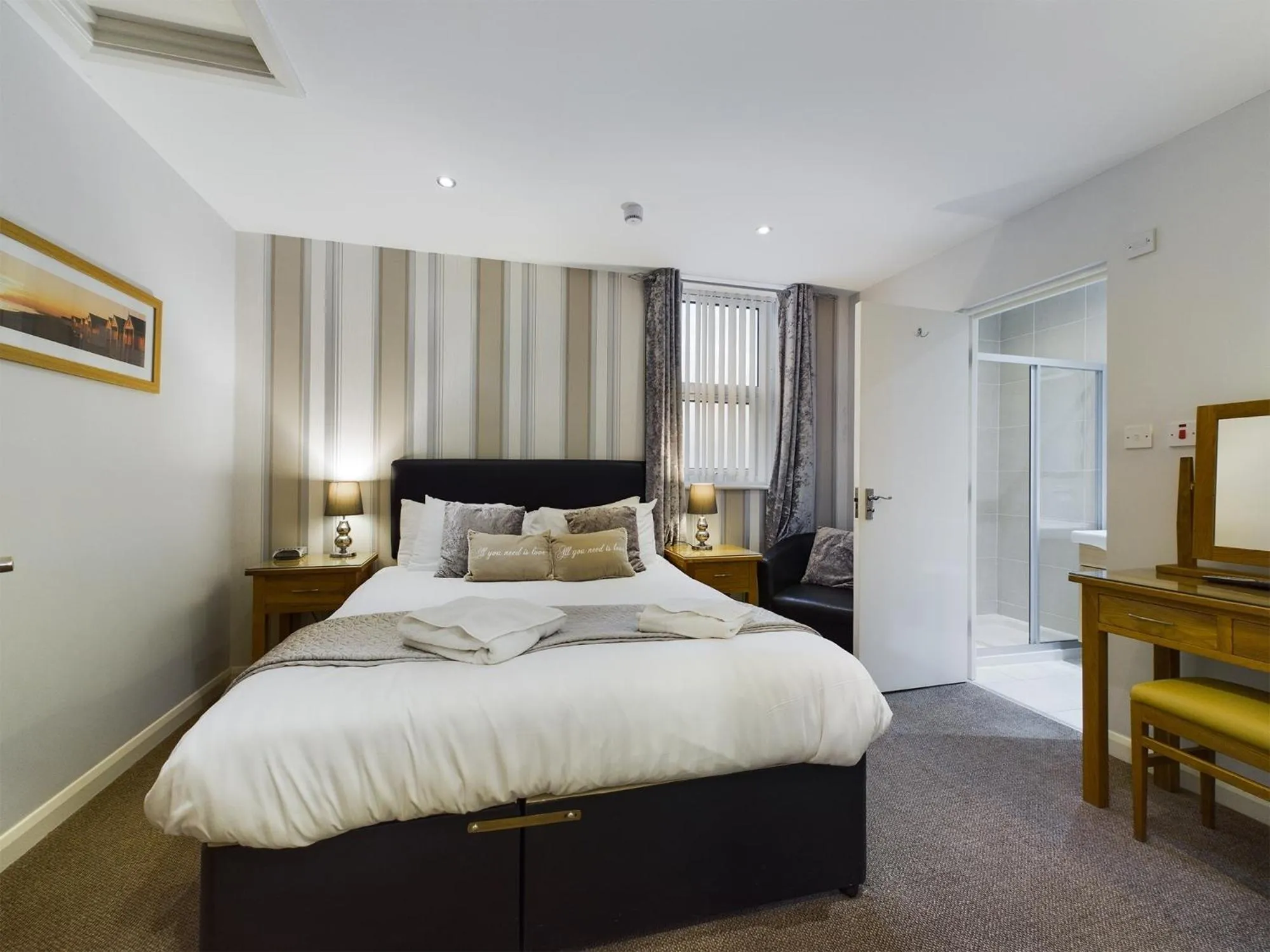 Bedroom, Bed in The Beach House, Luxury Apartments