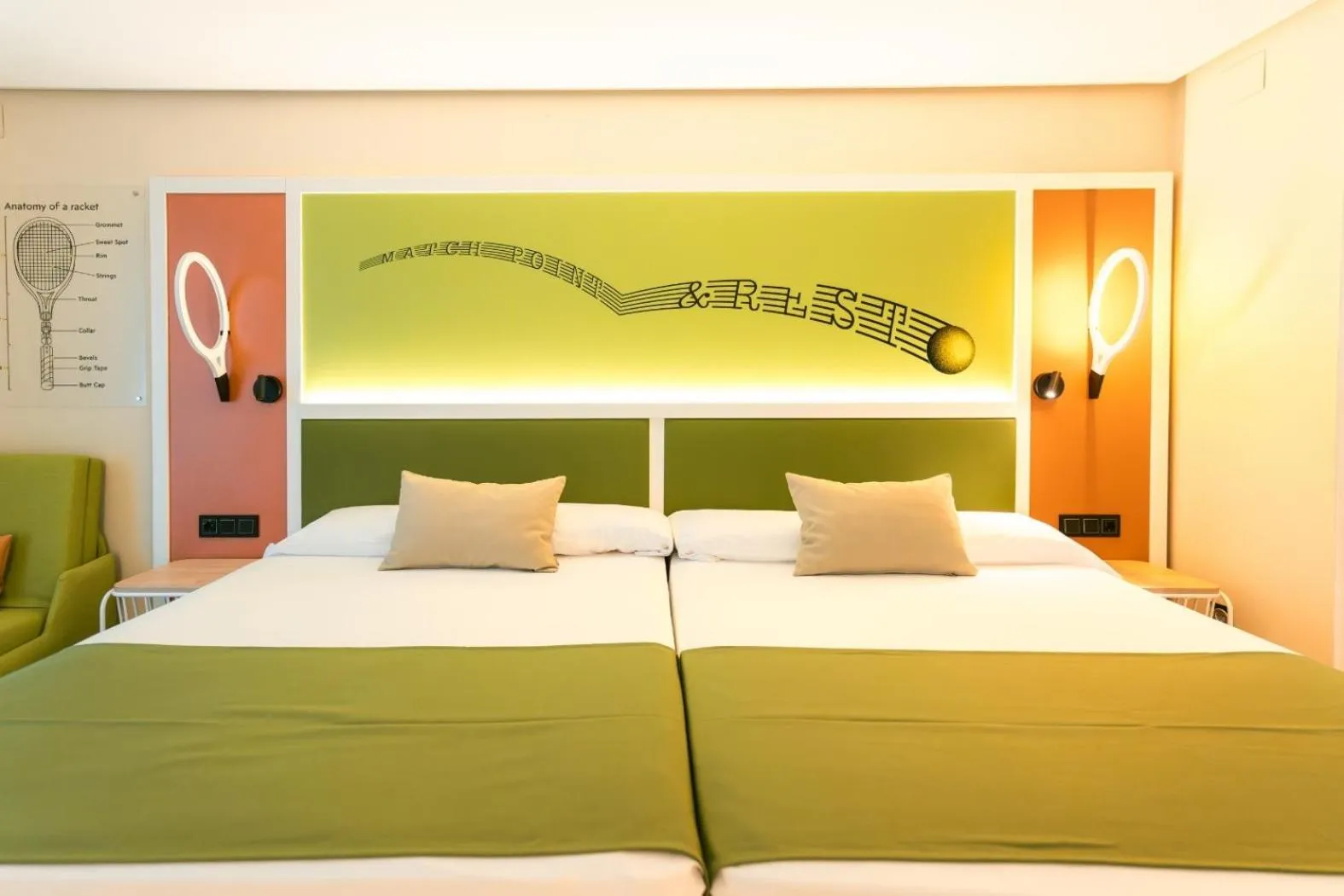 Bed in Hotel Magic Sports 4