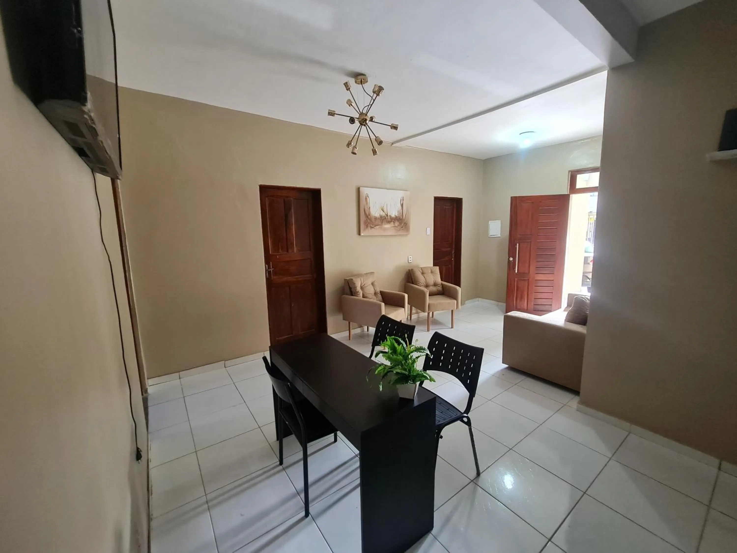 Seating area in Pousada Meireles Praia