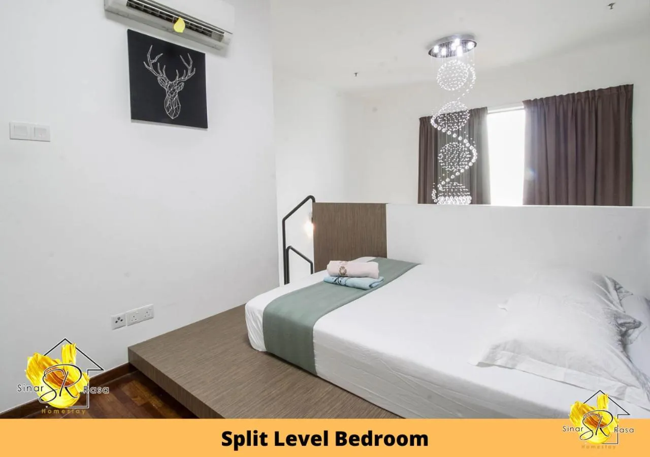 Bed in Sinar Rasa Homestay at I-Soho, I-City