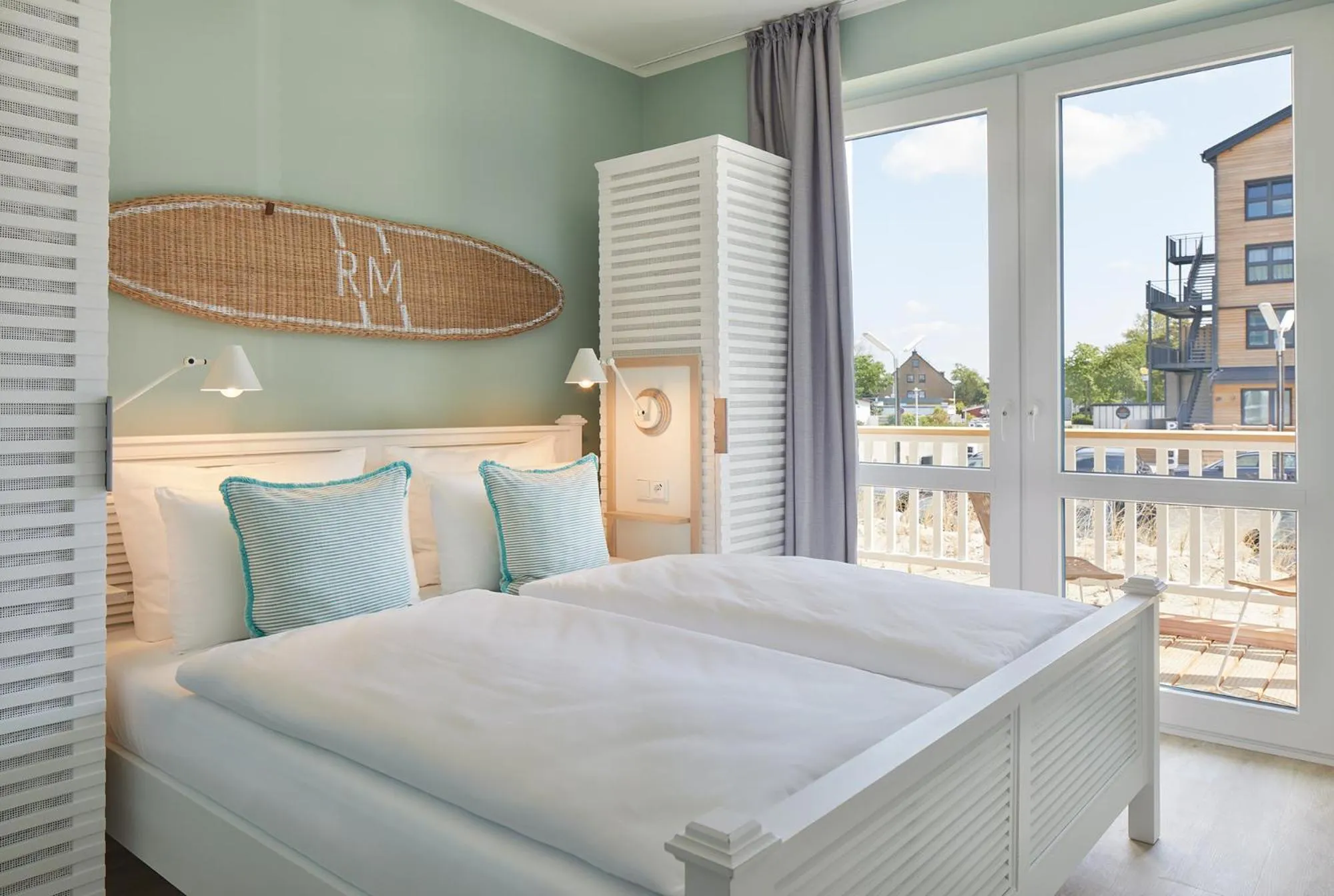 Bedroom, Bed in Beach Apartments Büsum