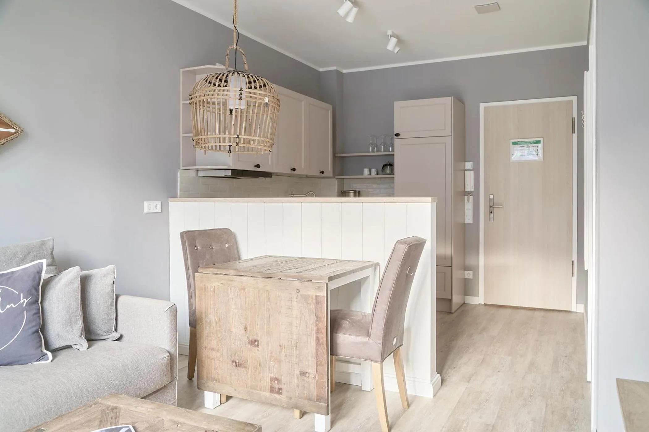 kitchen in Beach Apartments Büsum