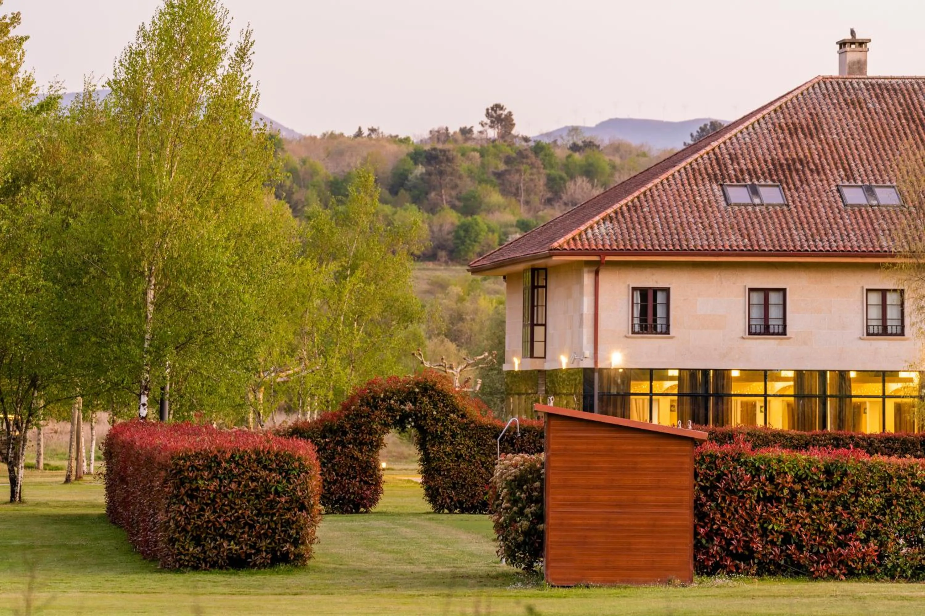 Garden in IBERIK Augas Santas Balneario & Golf