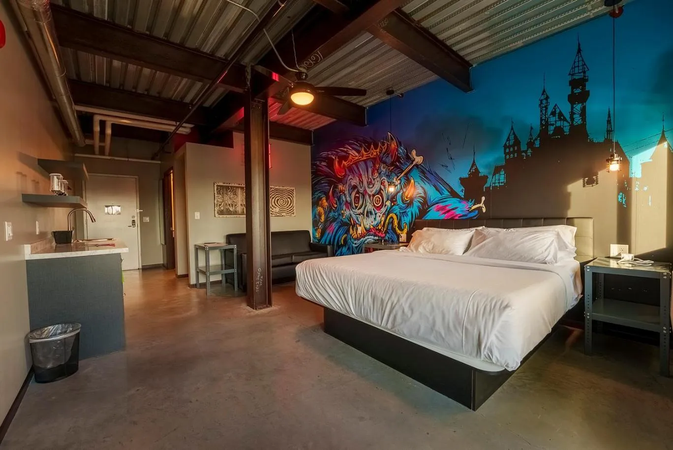 Bed in Brewhalla Hotel