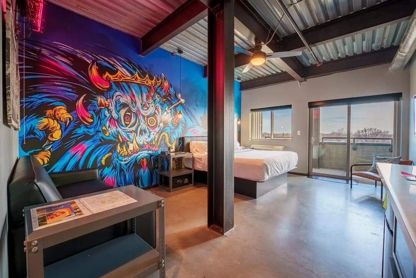 Bed in Brewhalla Hotel