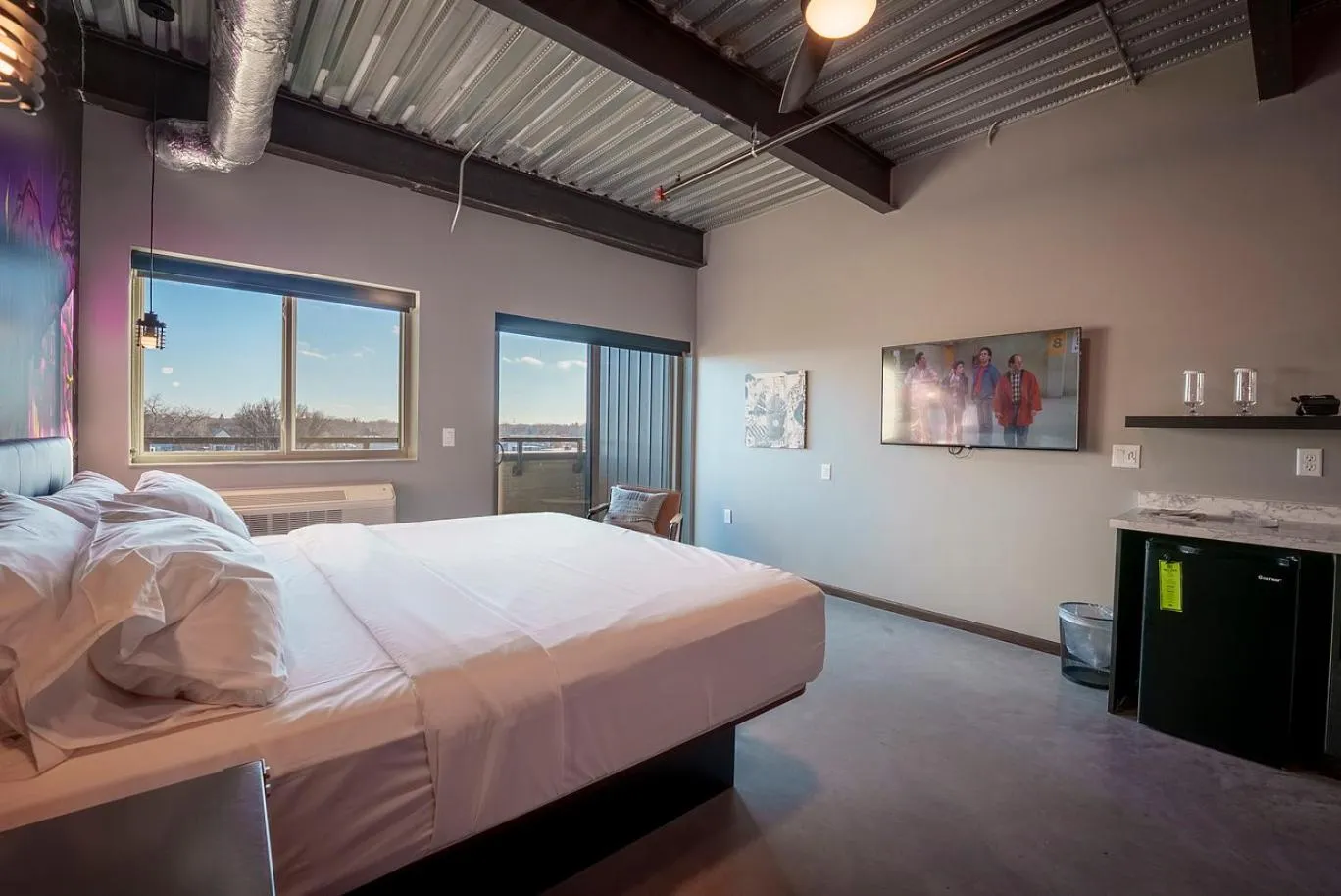 Bed in Brewhalla Hotel