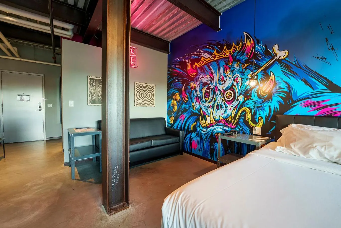 Bed in Brewhalla Hotel