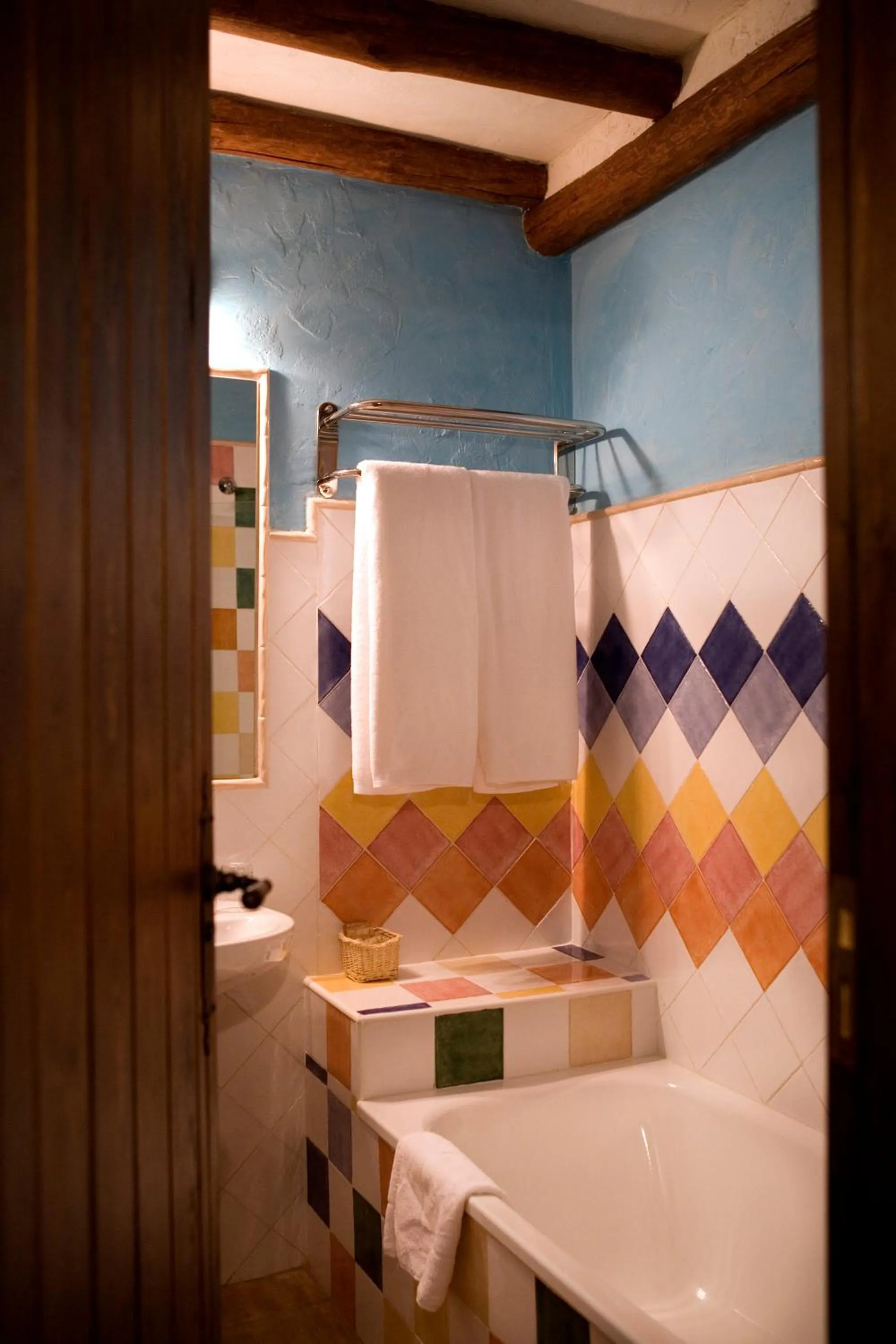 Bathroom in Hotel Rural La Data