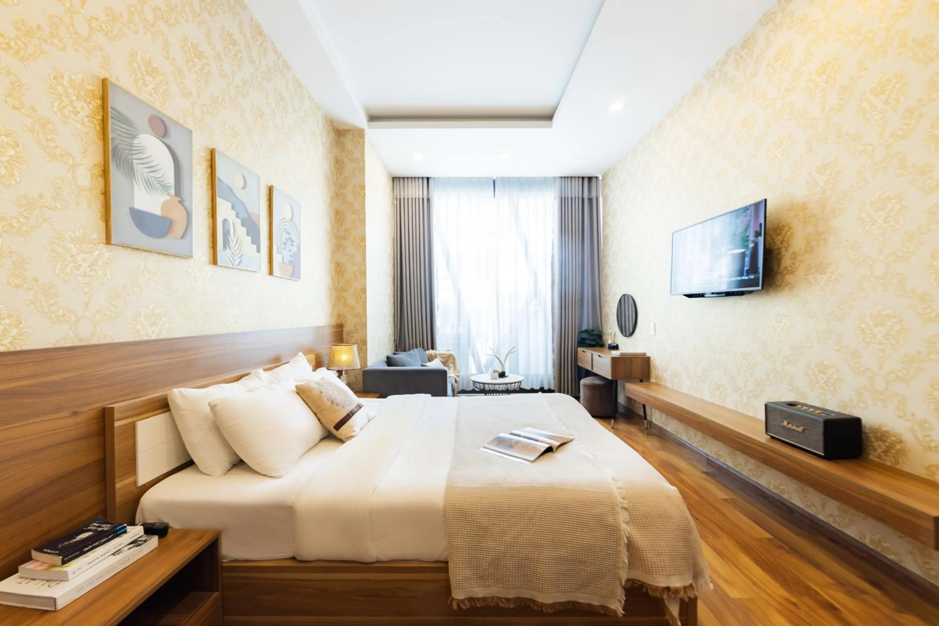 Bed in TTR Vincent Hotel