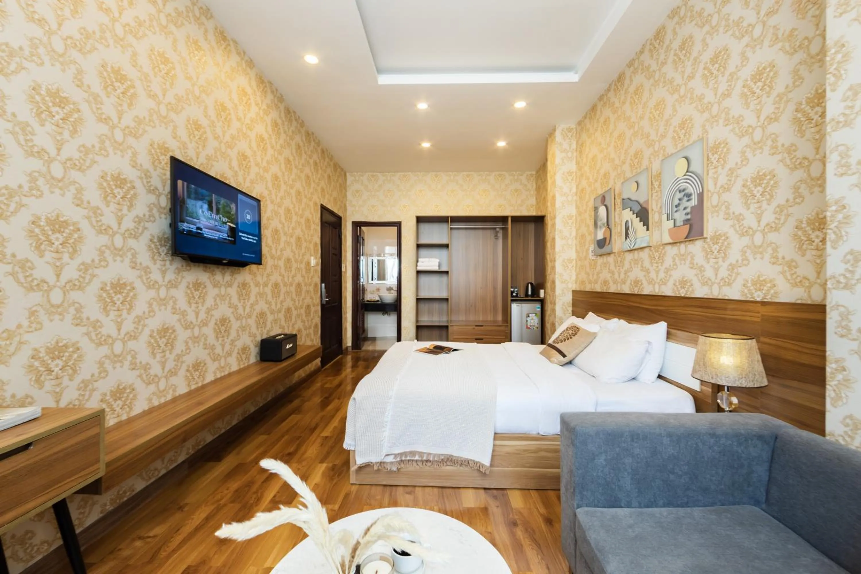 Bed in TTR Vincent Hotel