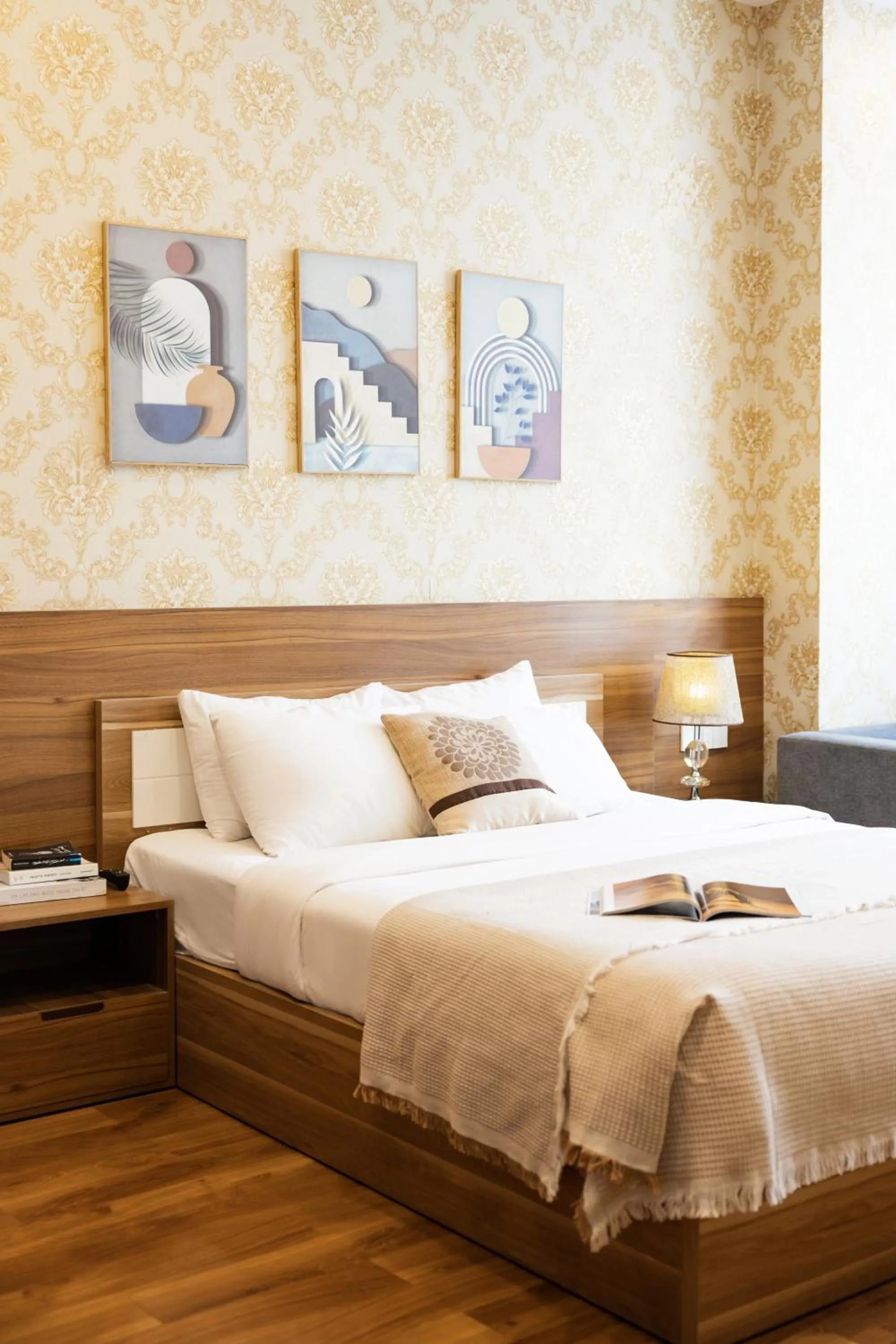 Bed in TTR Vincent Hotel