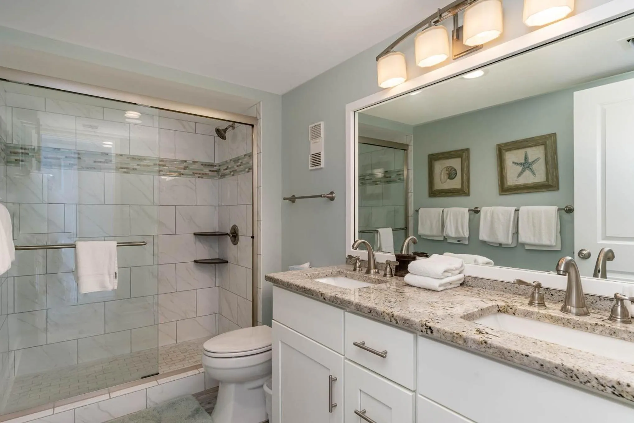 Bathroom in Gorgeously remodeled 2 bedroom ocean front unit - 509 South Hampton condo