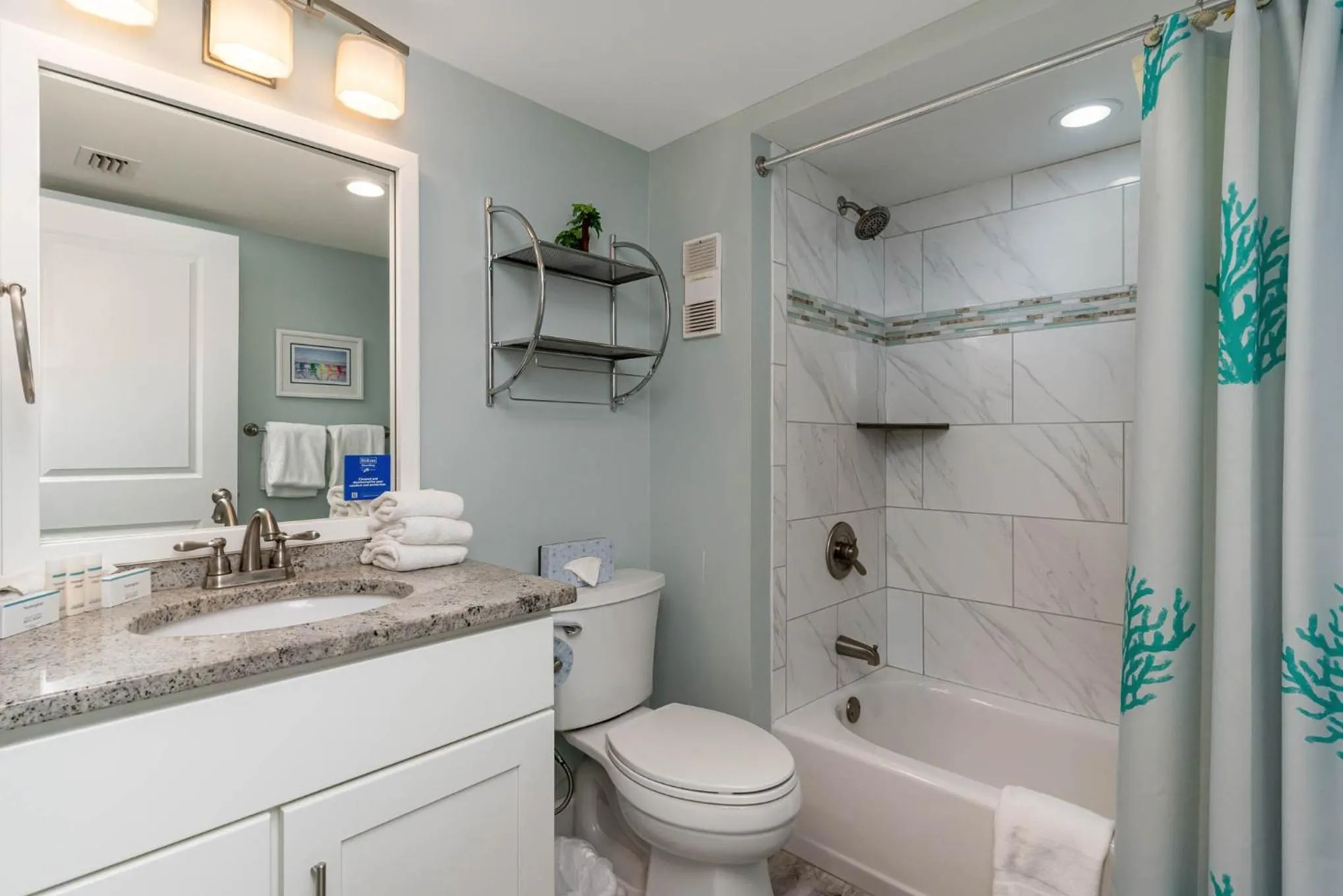 Bathroom in Gorgeously remodeled 2 bedroom ocean front unit - 509 South Hampton condo