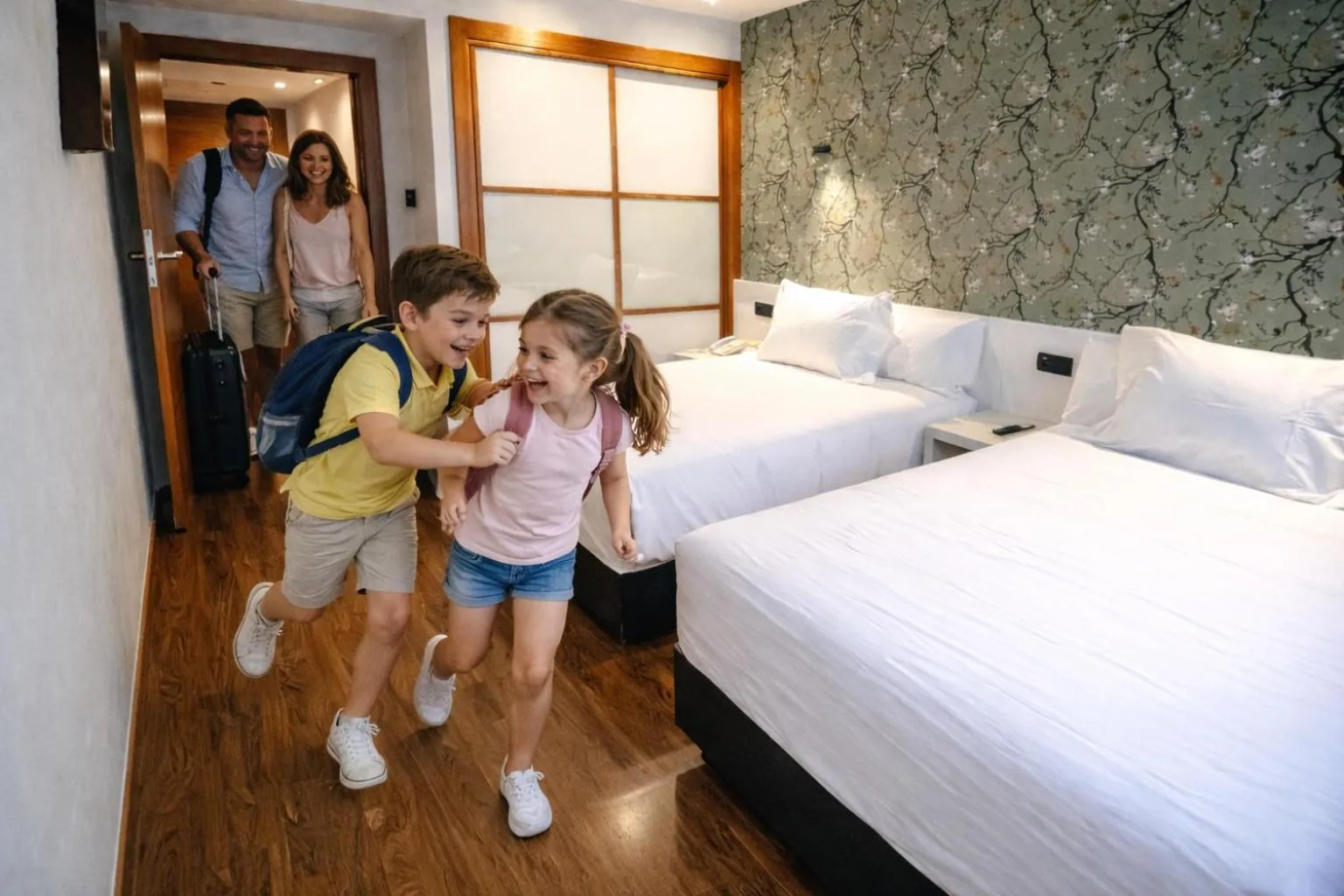 Decorative detail, Bed in Hotel Apartamentos San Fermín Pamplona