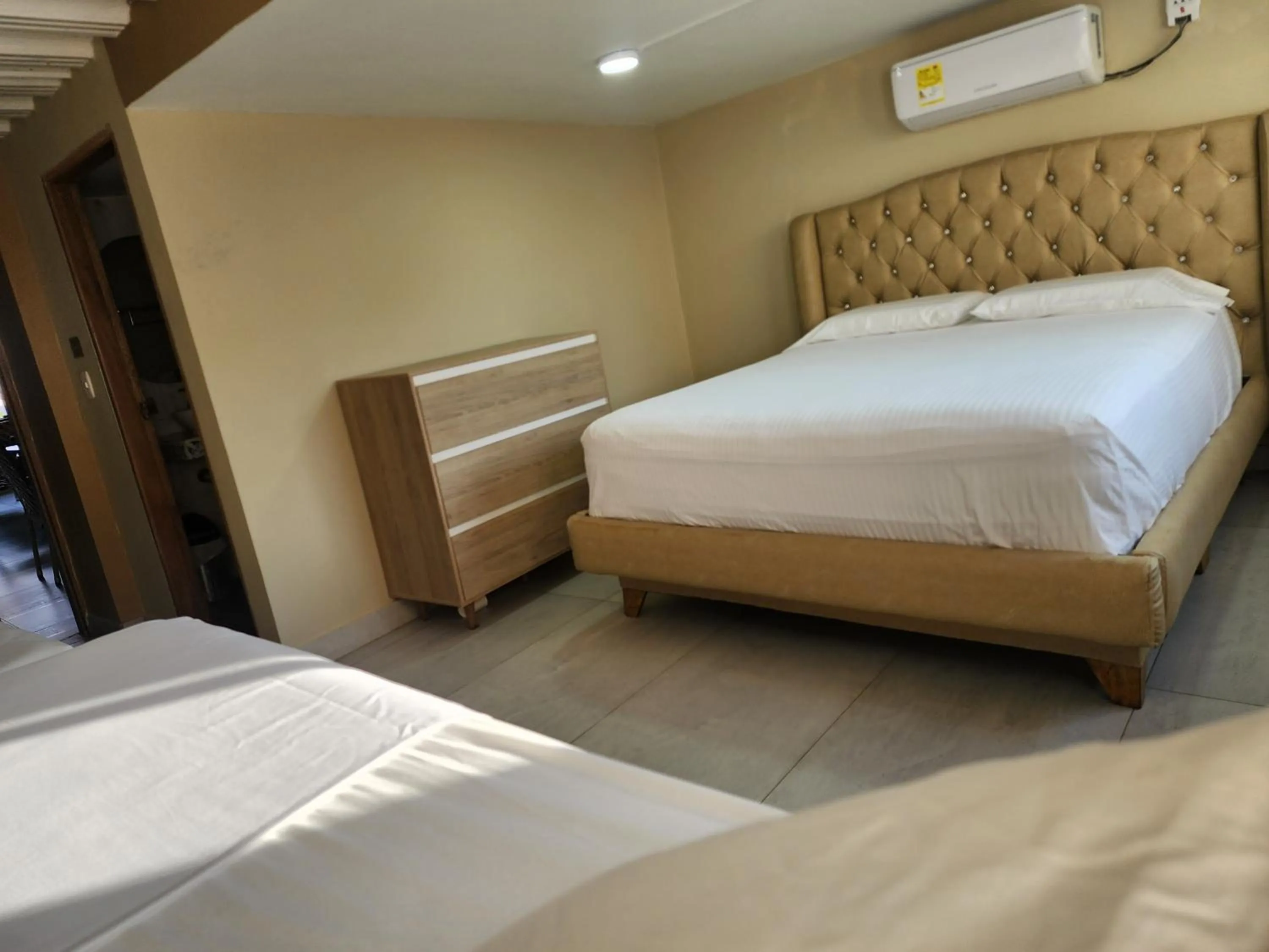 Bed in Hotel y Cabañas Covemar