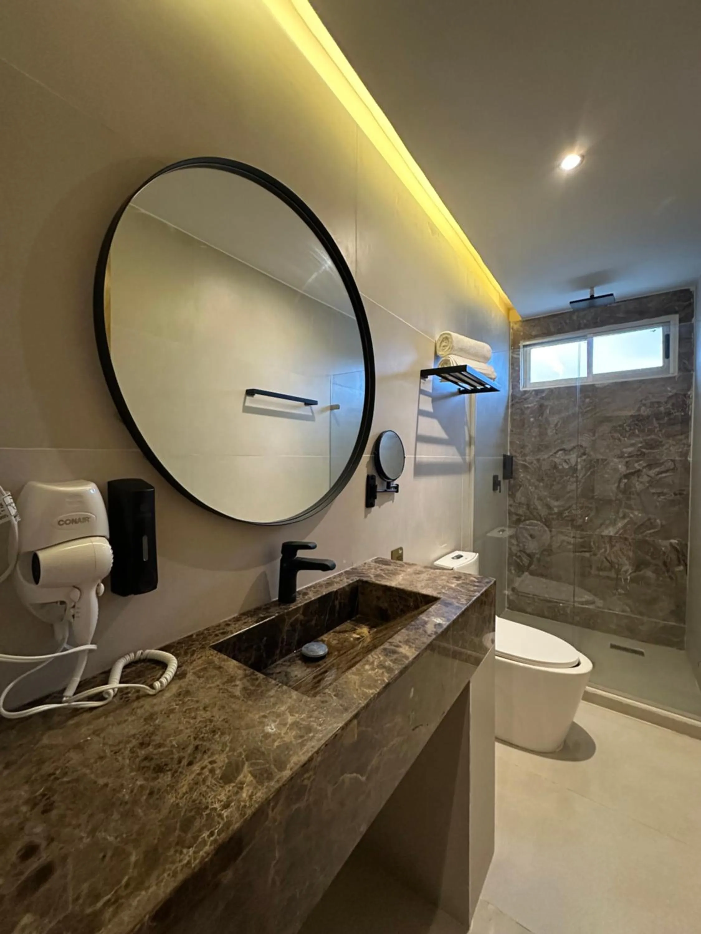 Shower in Hotel y Cabañas Covemar