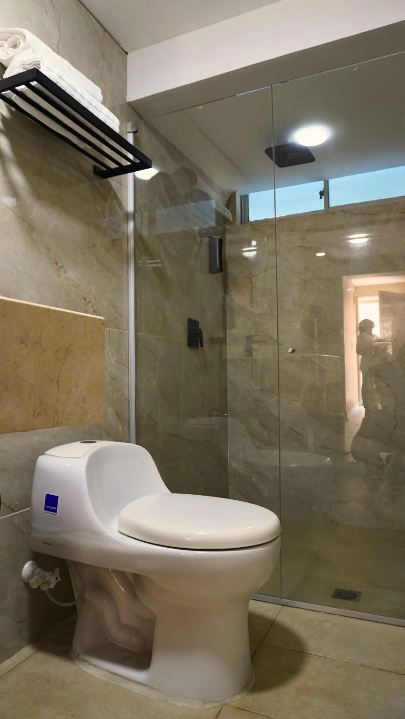 Bathroom in Hotel y Cabañas Covemar