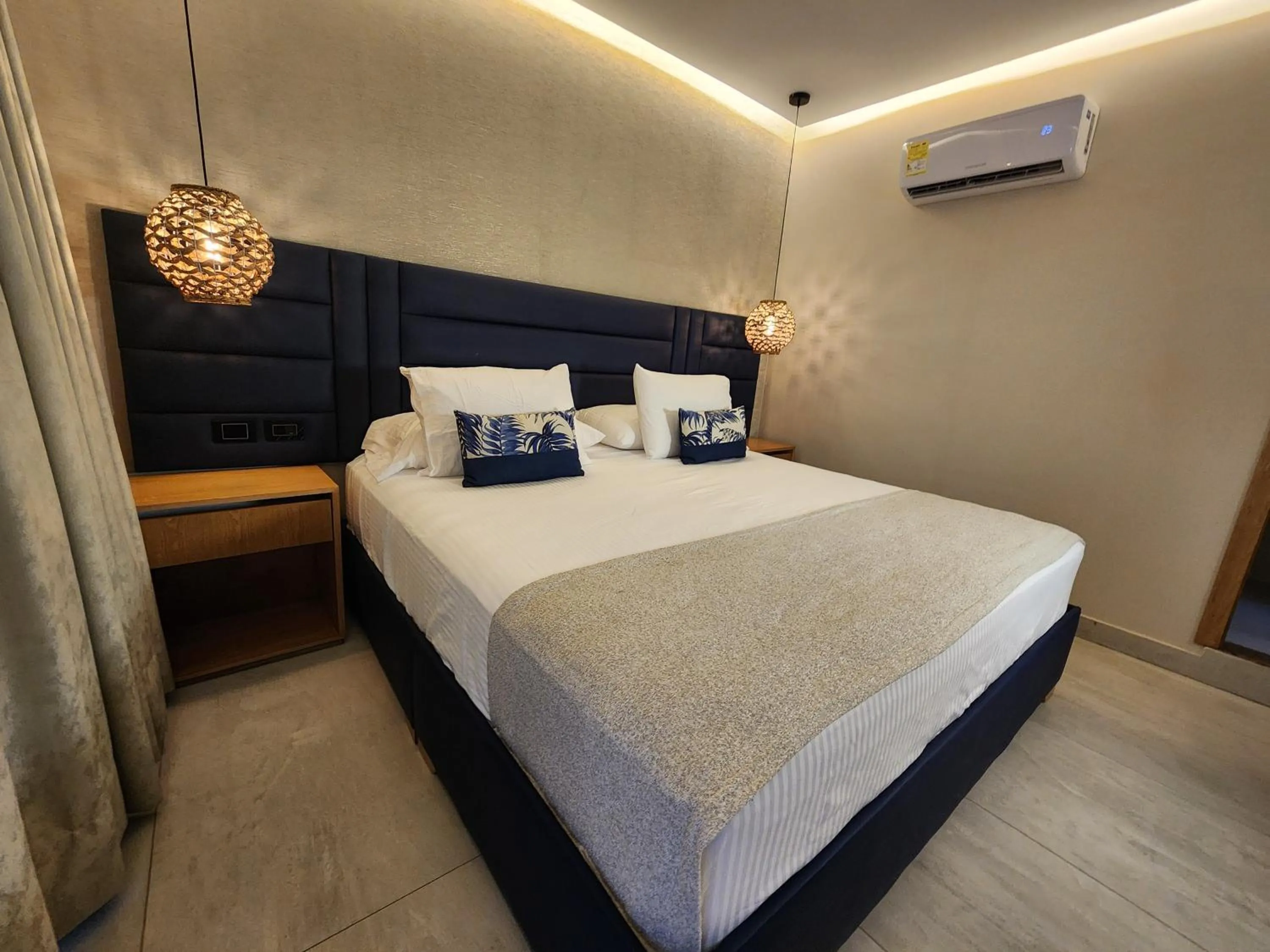 Bed in Hotel y Cabañas Covemar