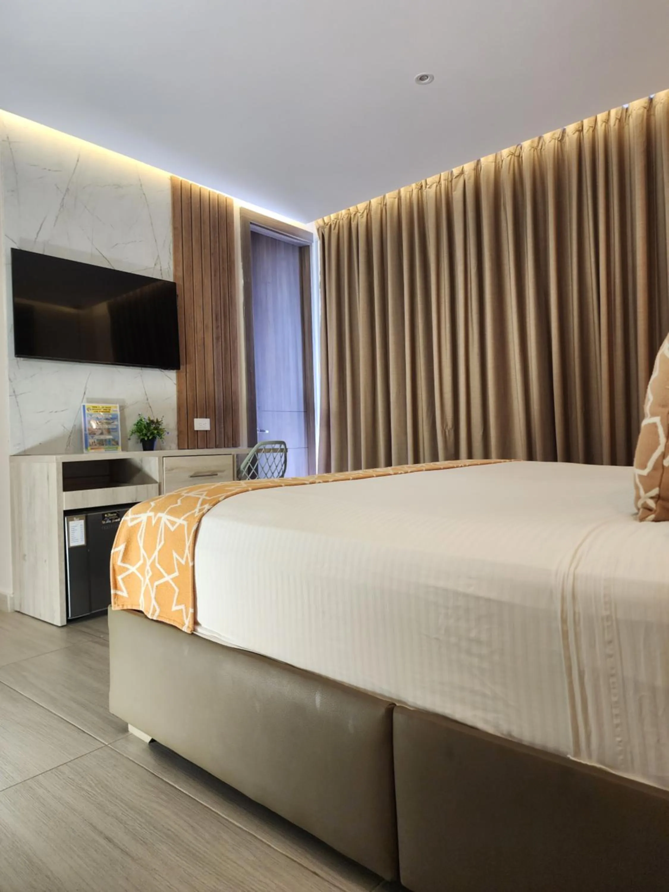 Bed in Hotel y Cabañas Covemar