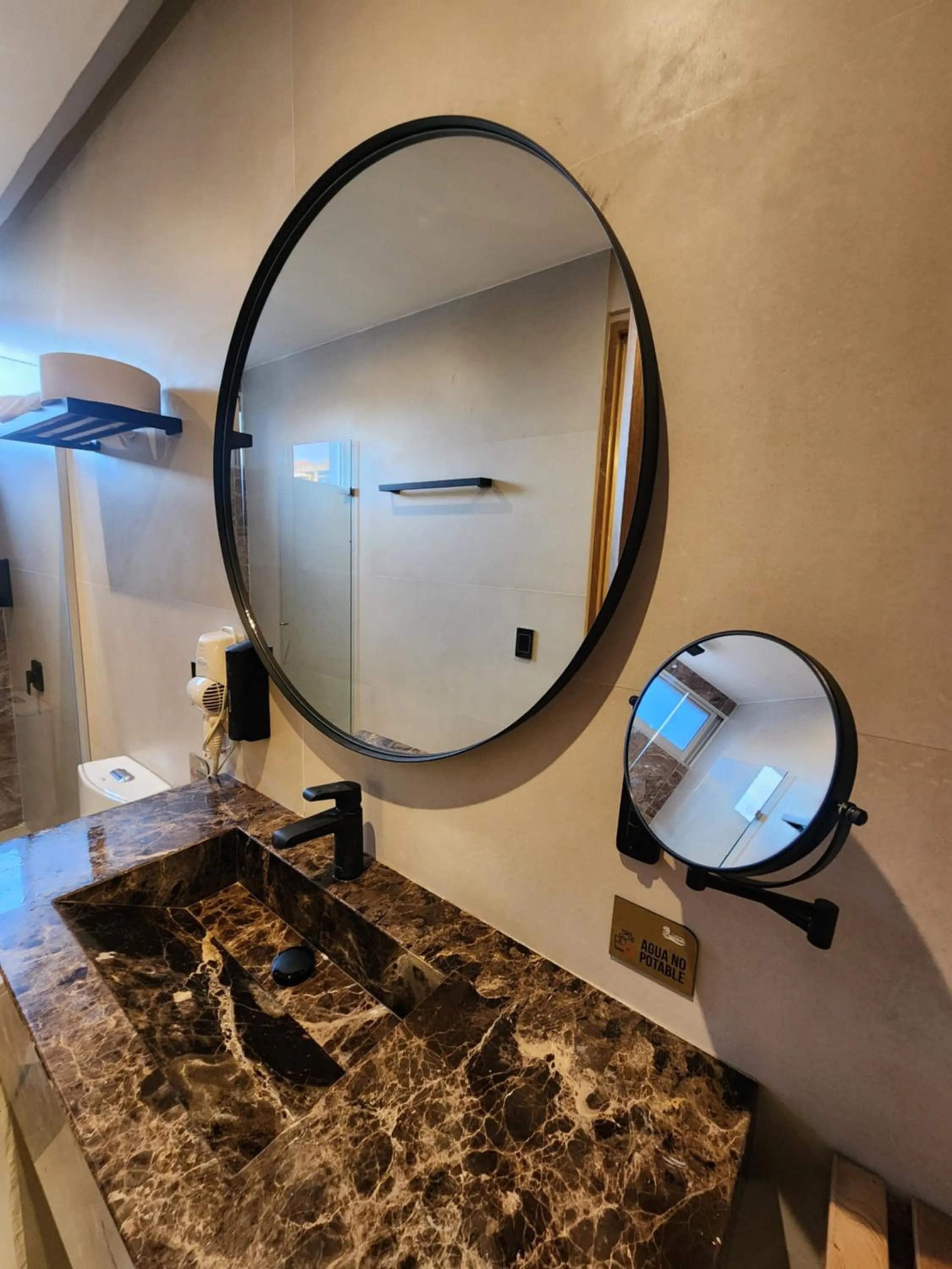 Bathroom in Hotel y Cabañas Covemar