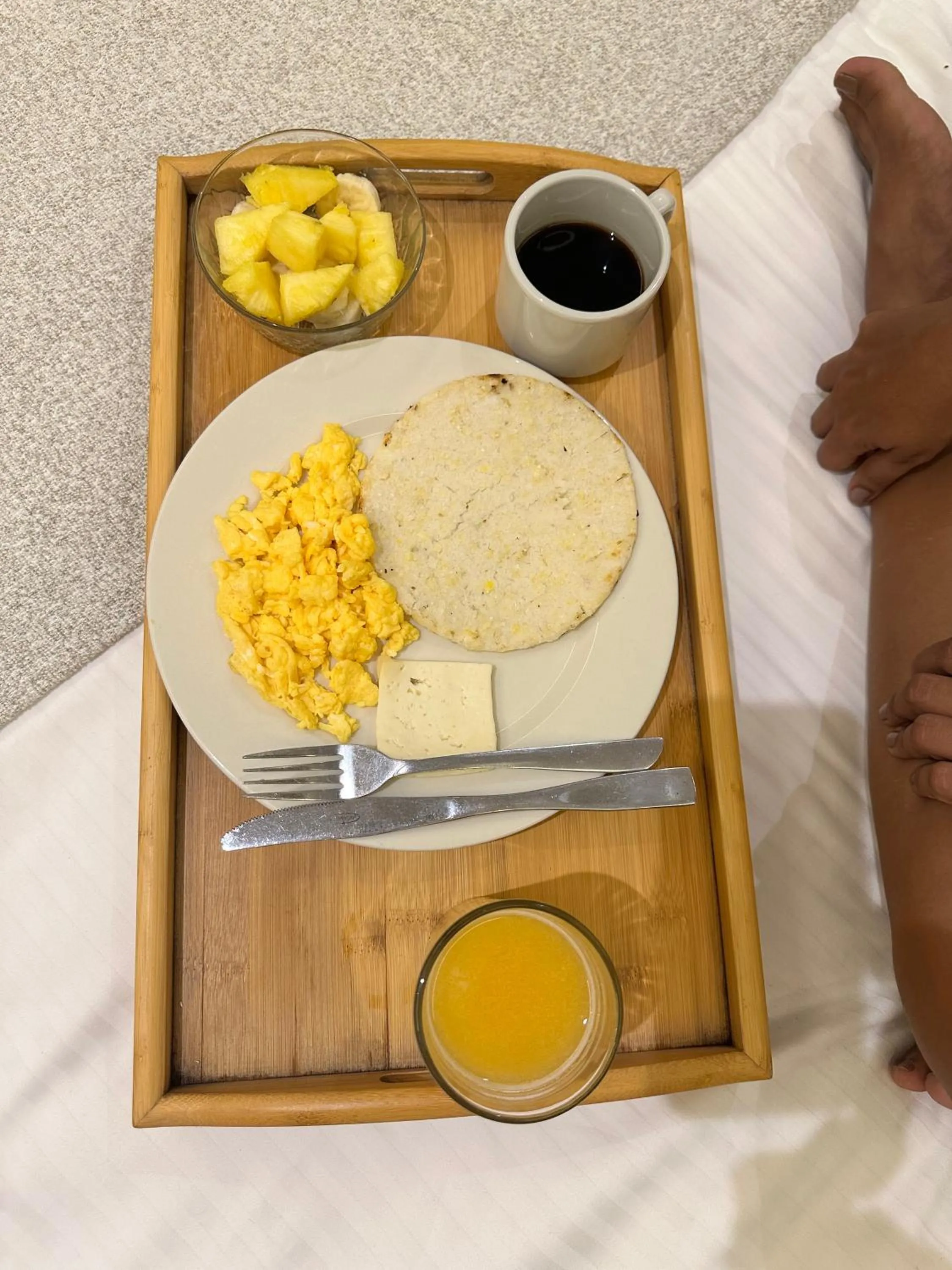 Breakfast in Hotel y Cabañas Covemar