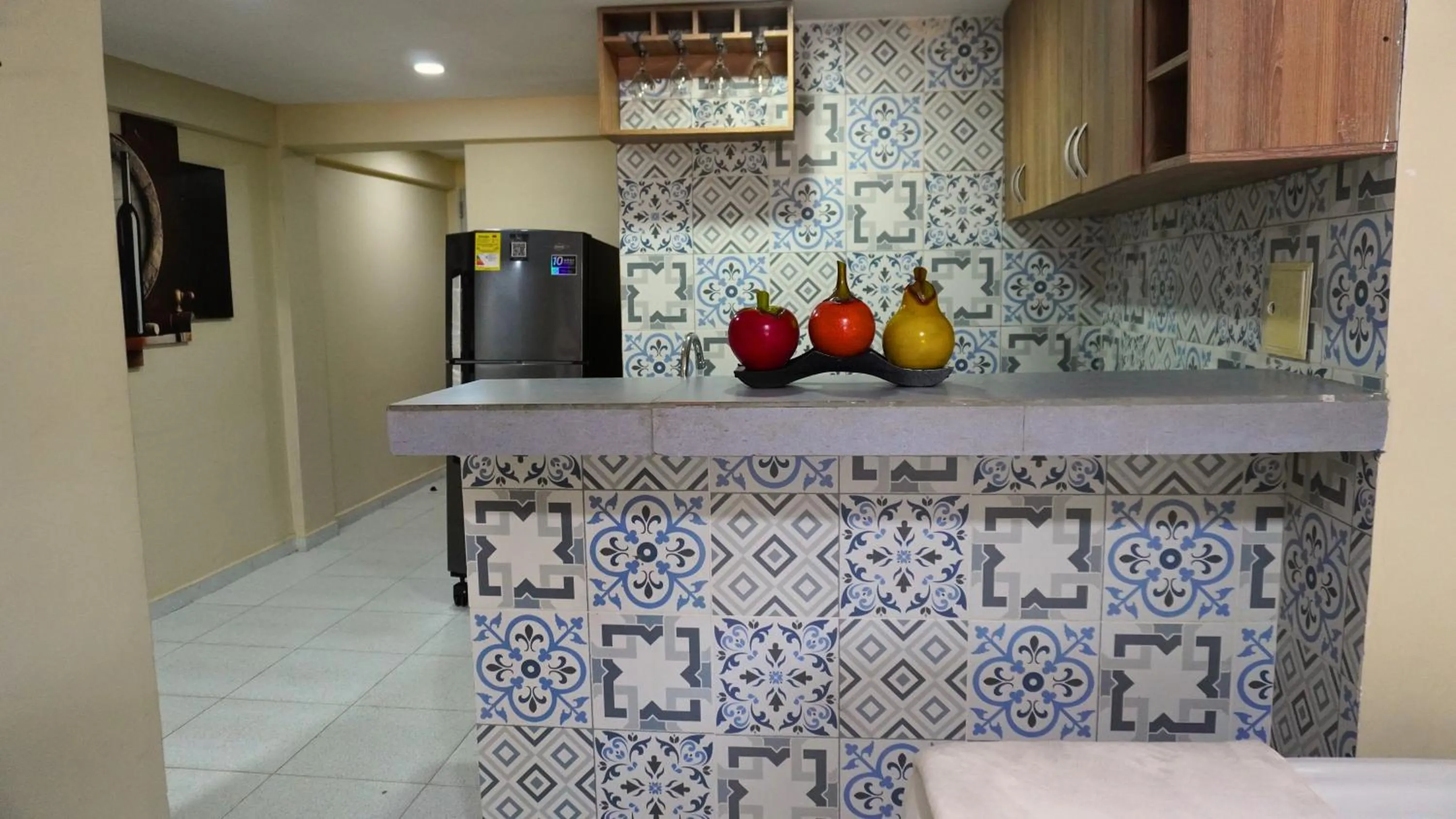 Kitchen or kitchenette in Hotel y Cabañas Covemar